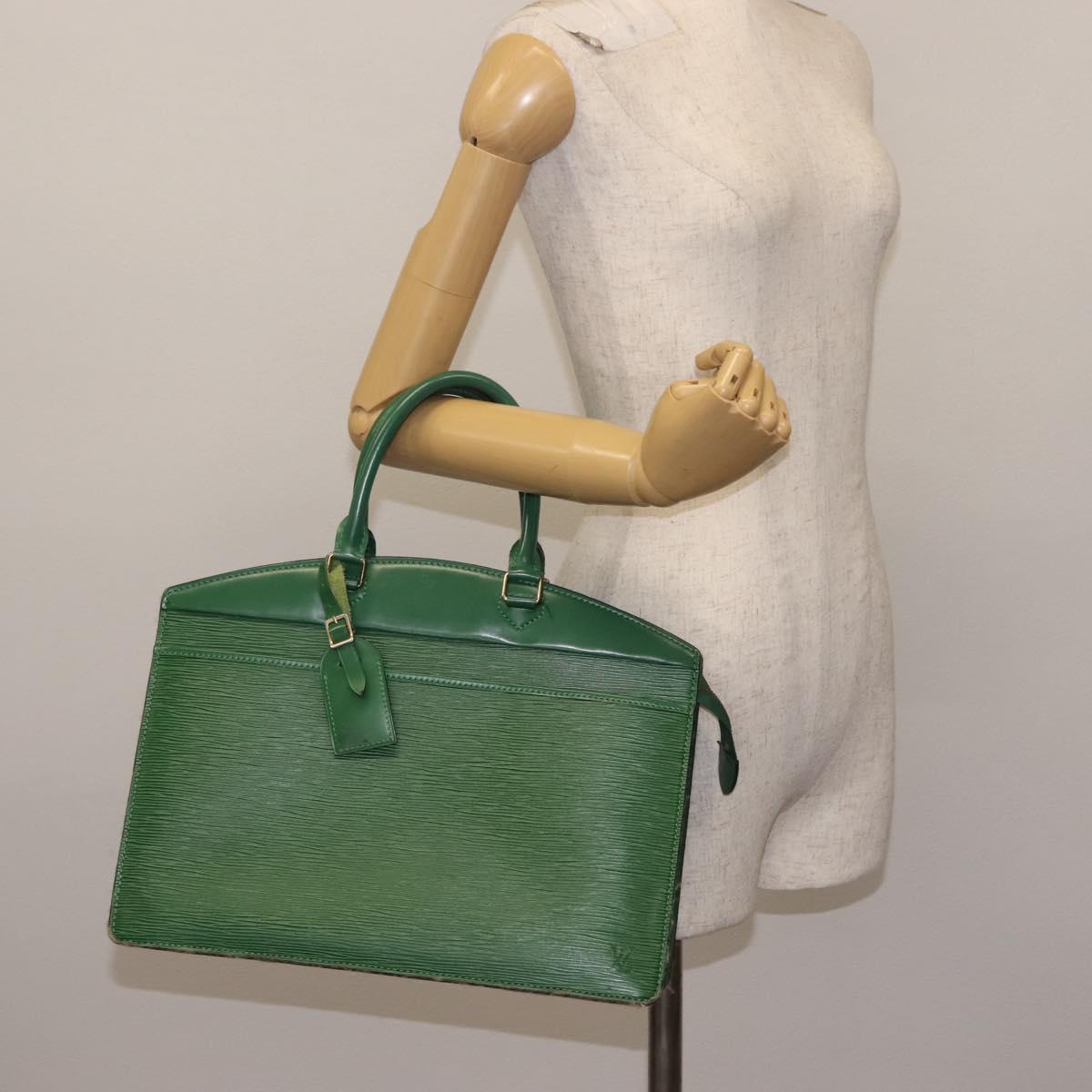 LOUIS VUITTON Epi Riviera Hand Bag Green M48184 LV Auth th6387