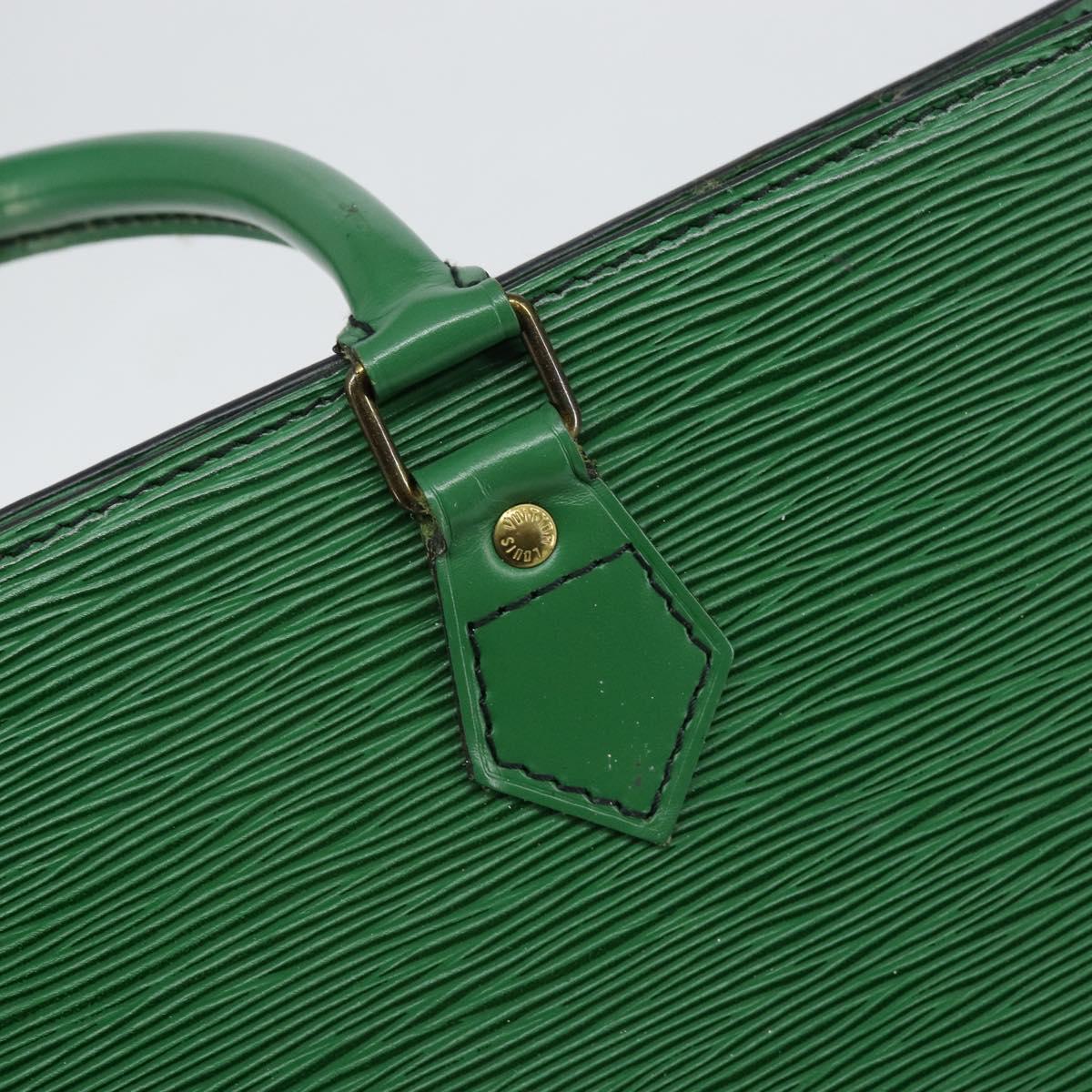 LOUIS VUITTON Epi Sac Plat Hand Bag Green M59084 LV Auth th6389