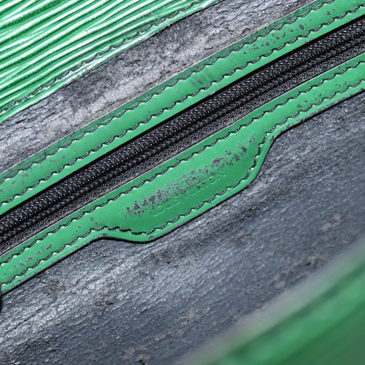 LOUIS VUITTON Epi Sac Plat Hand Bag Green M59084 LV Auth th6389