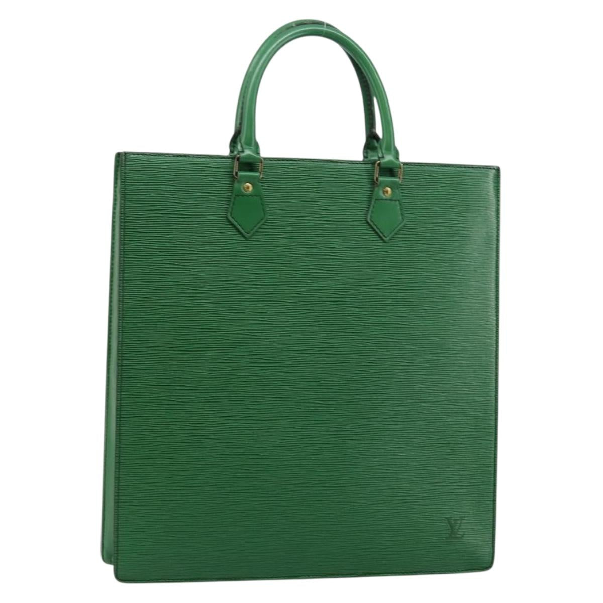 LOUIS VUITTON Epi Sac Plat Hand Bag Green M59084 LV Auth th6389