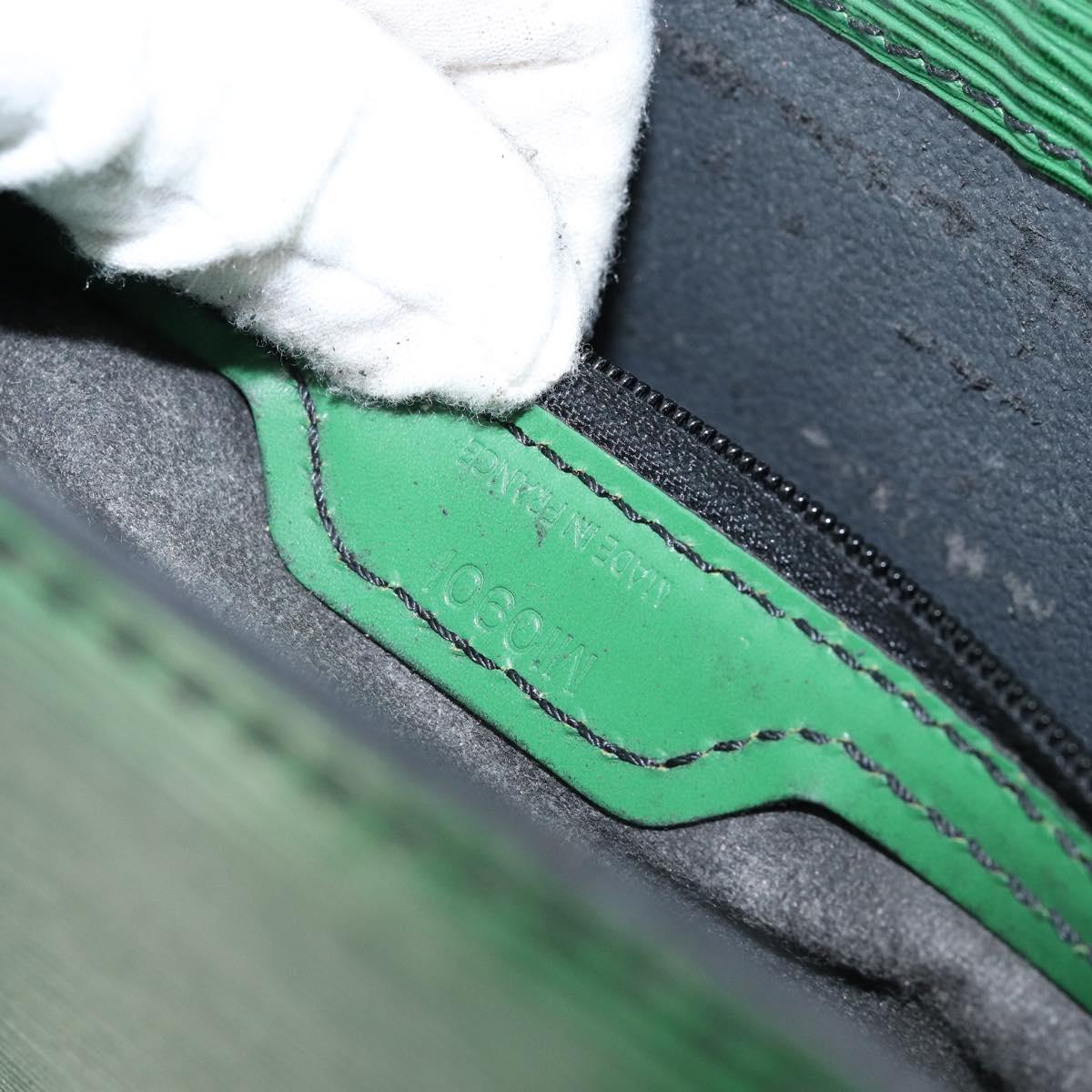 LOUIS VUITTON Epi Sac Plat Hand Bag Green M59084 LV Auth th6389