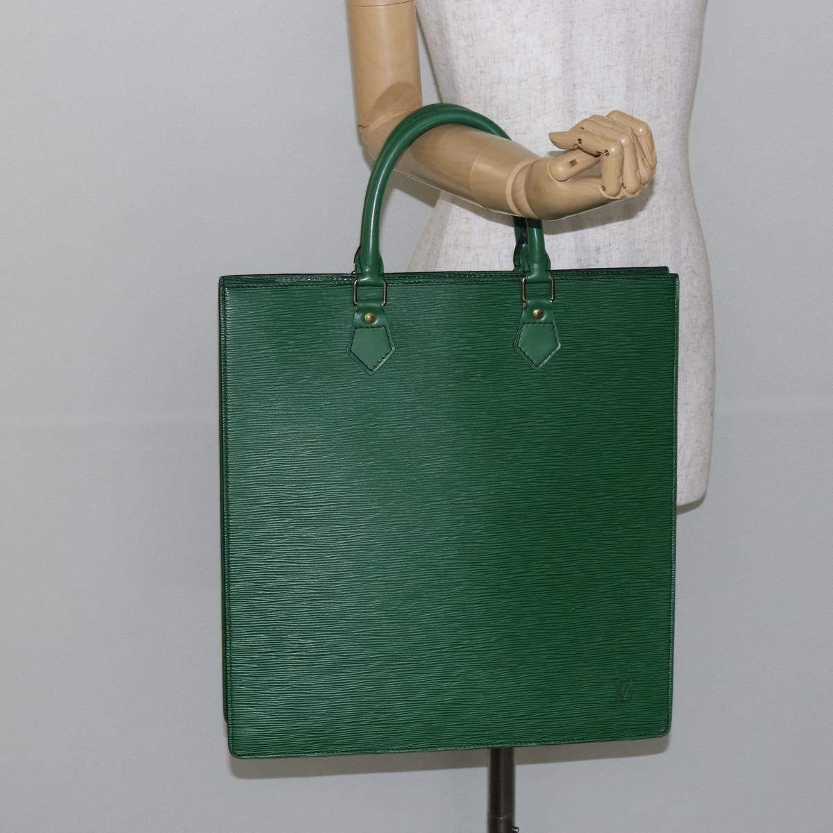 LOUIS VUITTON Epi Sac Plat Hand Bag Green M59084 LV Auth th6389
