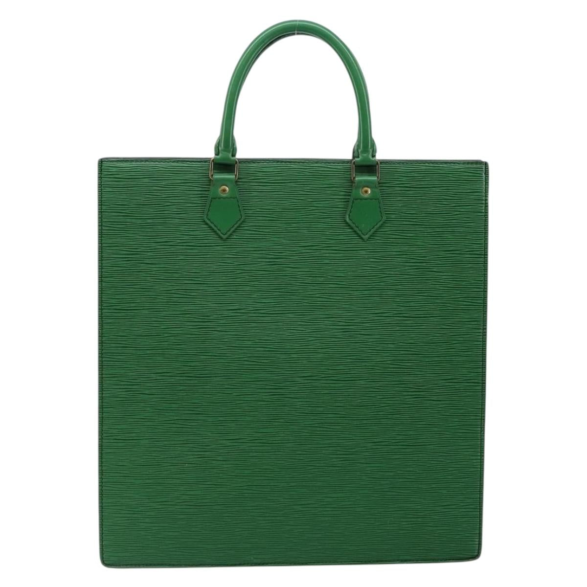 LOUIS VUITTON Epi Sac Plat Hand Bag Green M59084 LV Auth th6389