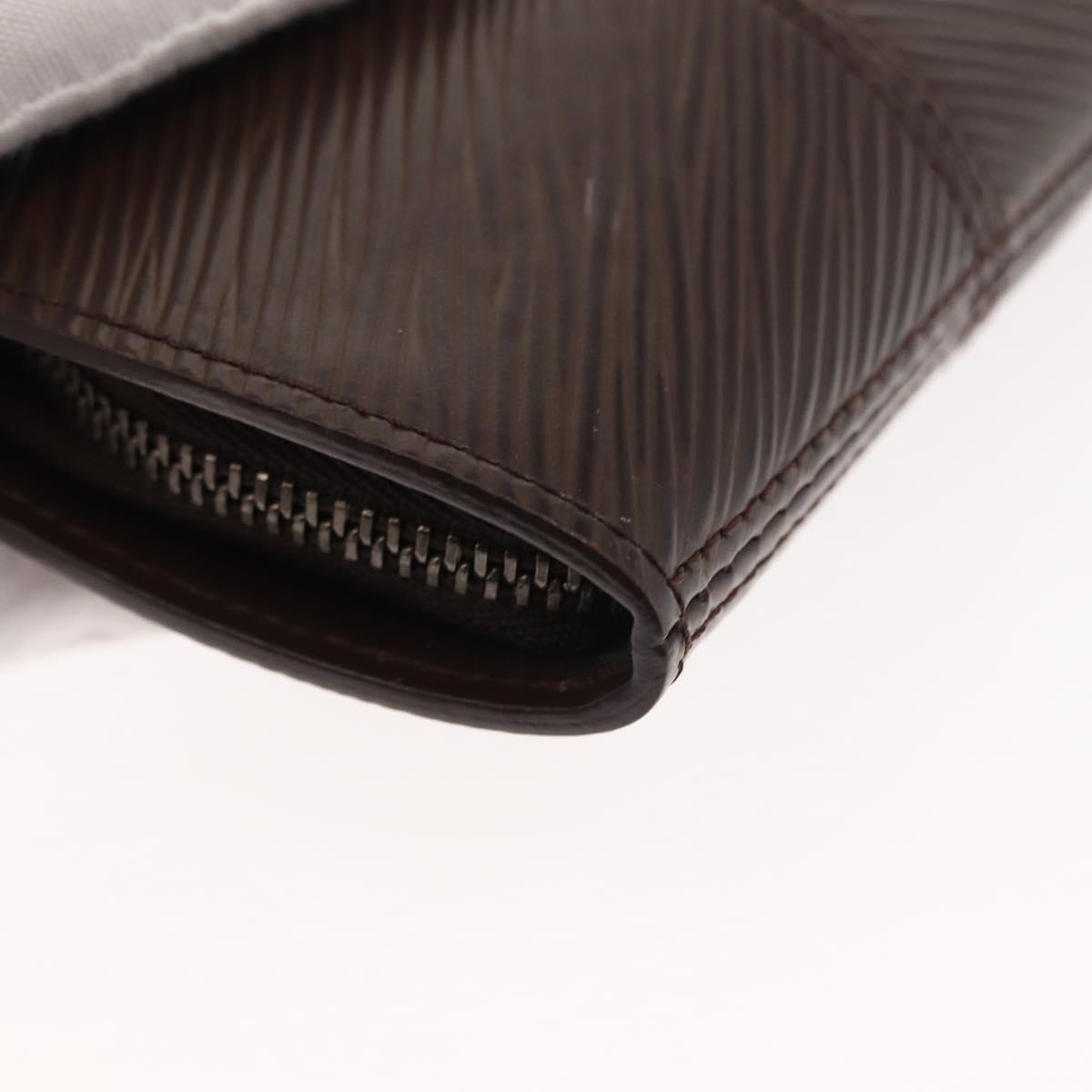 LOUIS VUITTON Epi PortefeuilleZ Coin Purse Brown M6344D LV Auth th6390
