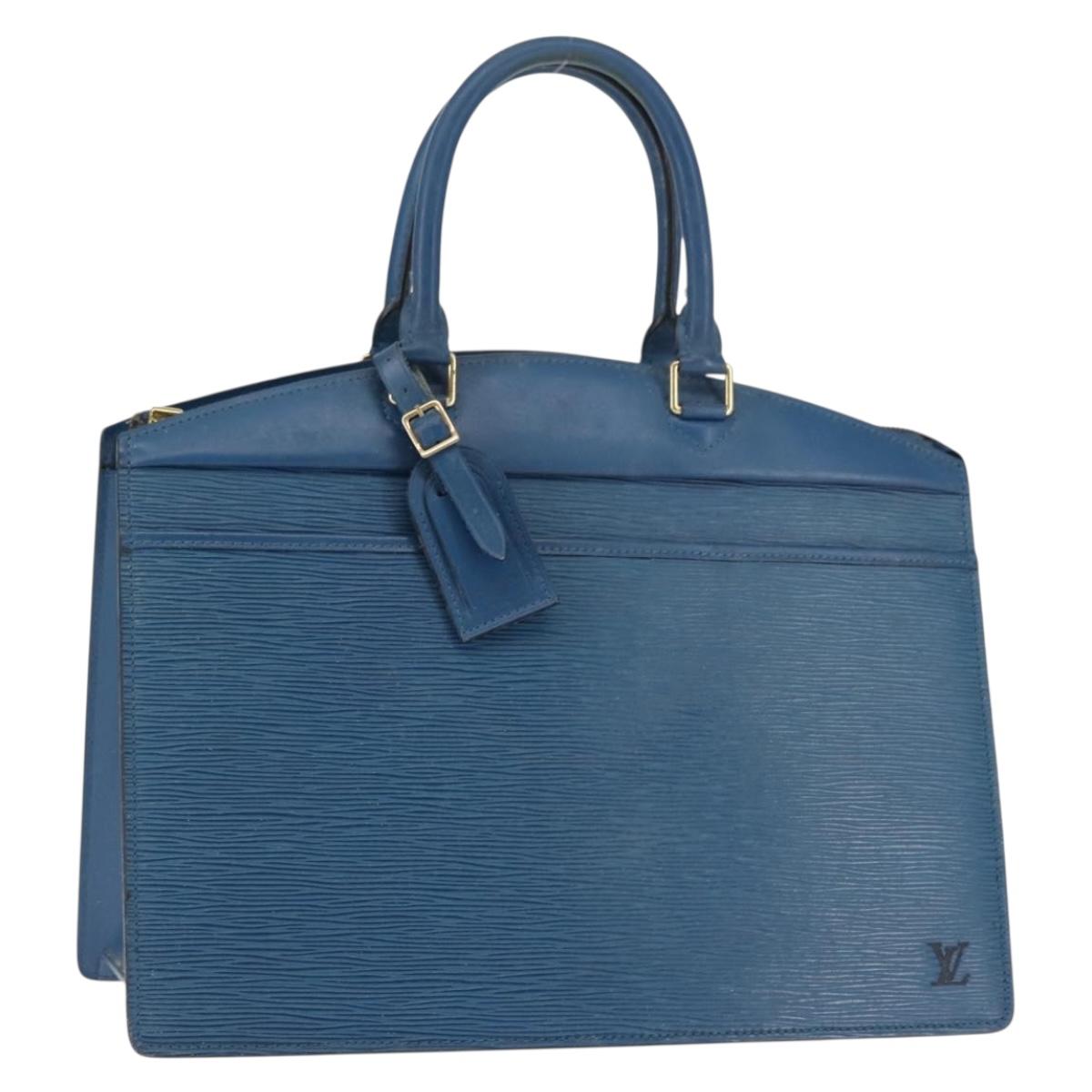 LOUIS VUITTON Epi Riviera Hand Bag Blue M48185 LV Auth th6391