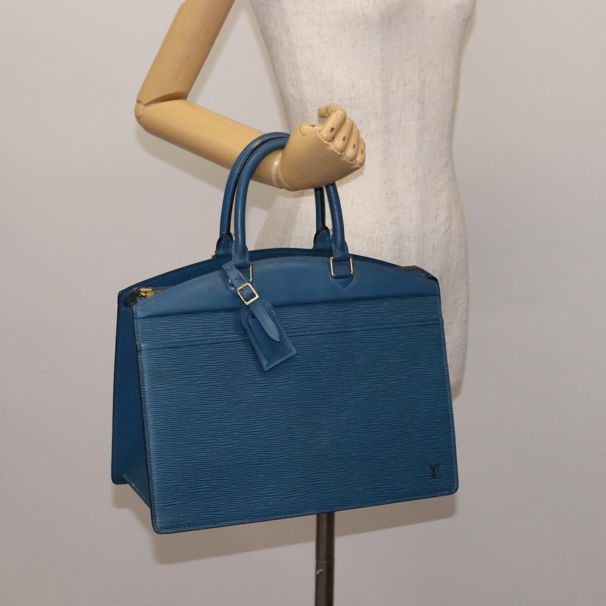 LOUIS VUITTON Epi Riviera Hand Bag Blue M48185 LV Auth th6391