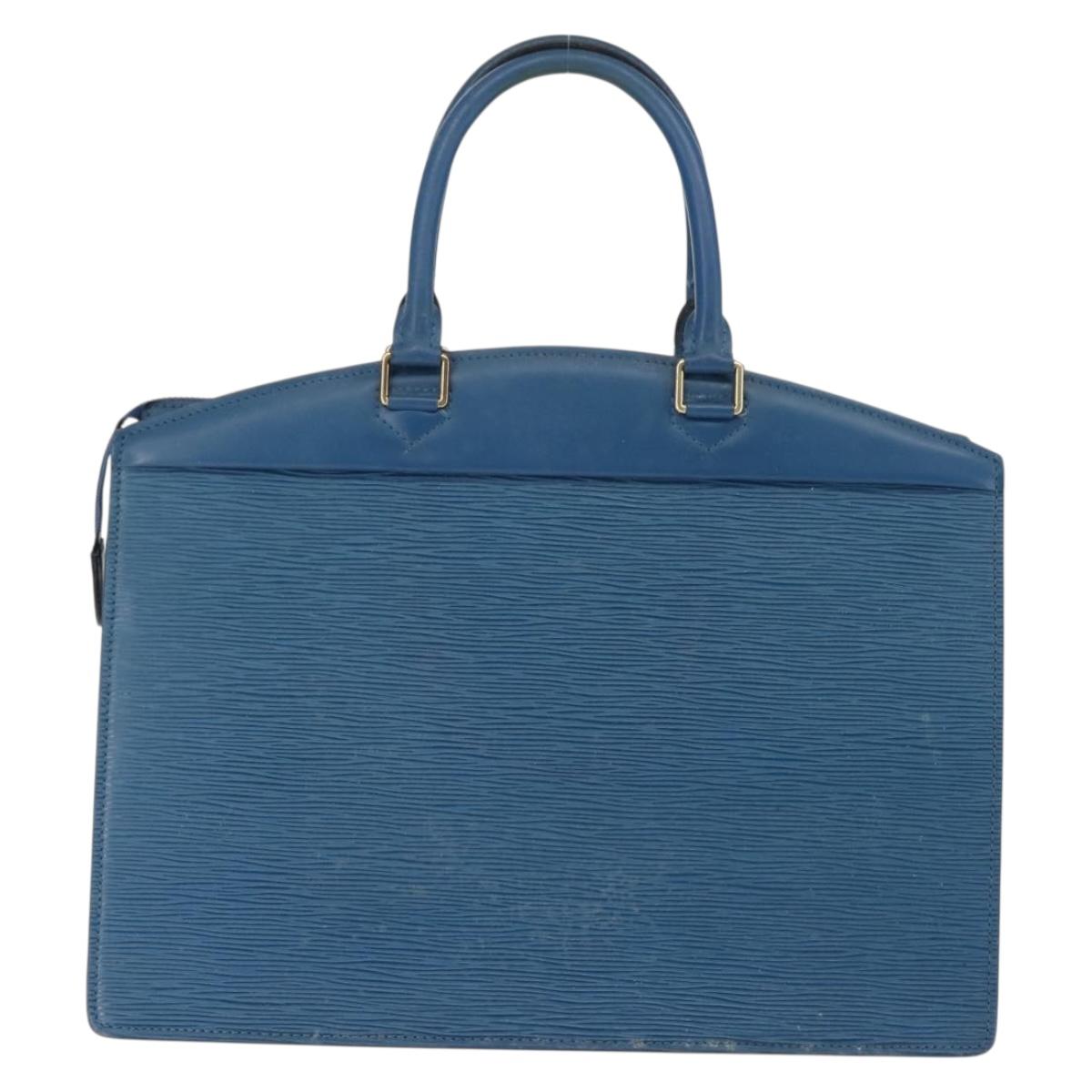 LOUIS VUITTON Epi Riviera Hand Bag Blue M48185 LV Auth th6391