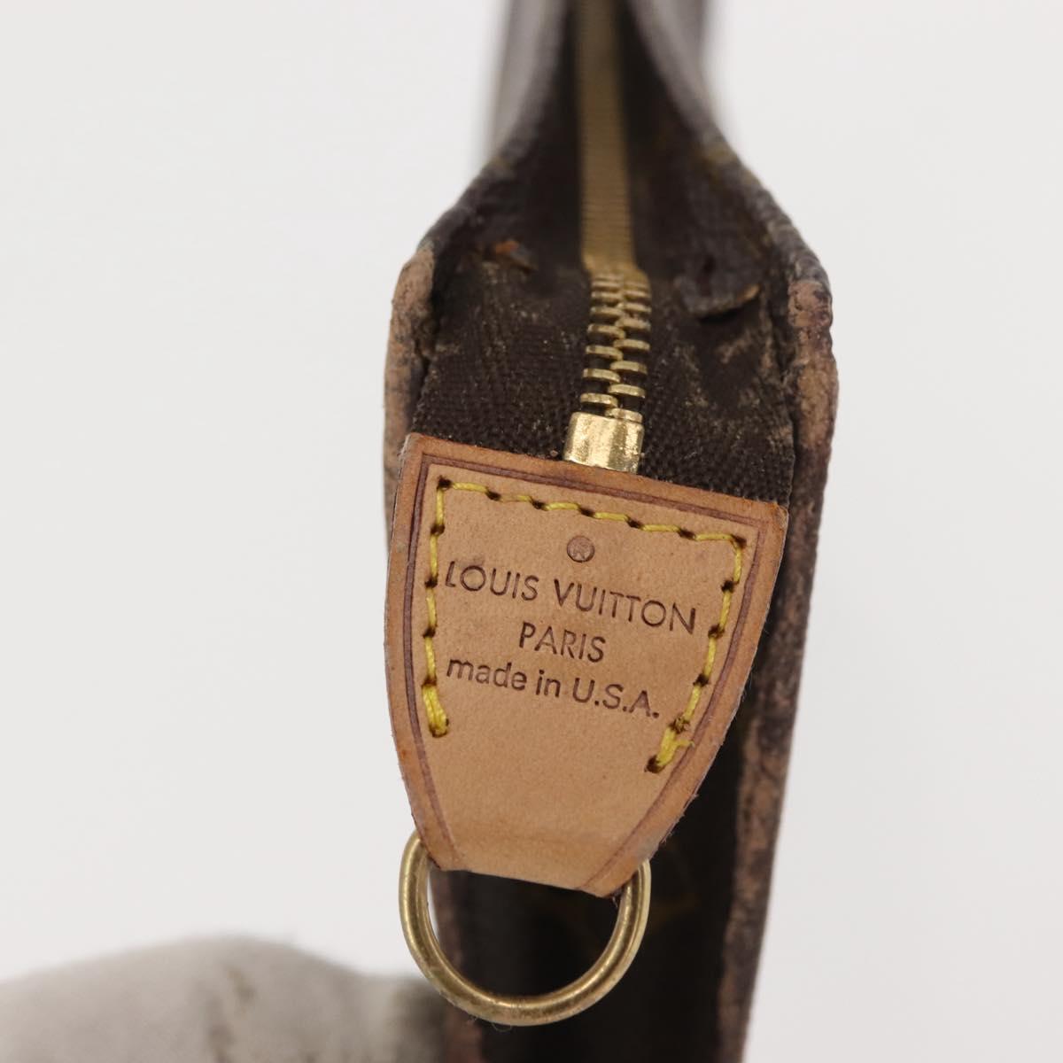 LOUIS VUITTON Monogram Bucket GM Accessory Pouch LV Auth th6393