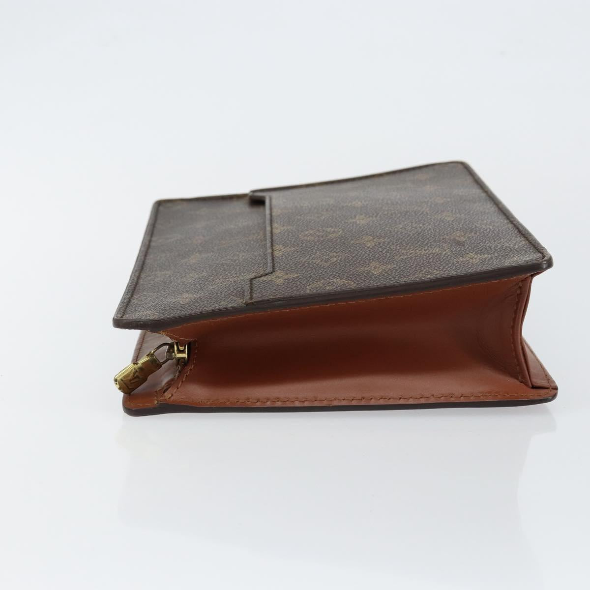 LOUIS VUITTON Monogram Pochette Homme Clutch Bag M51795 LV Auth th6394