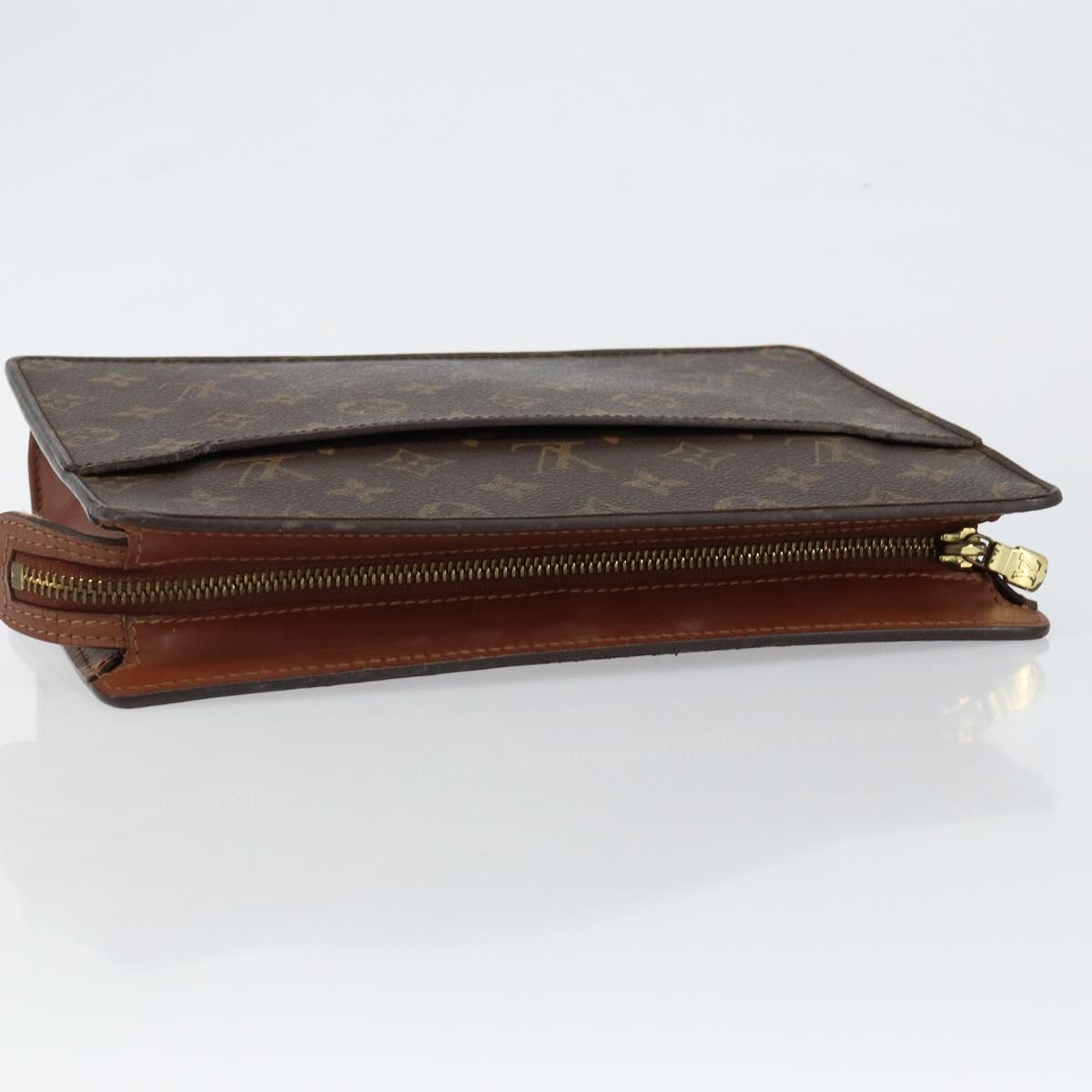 LOUIS VUITTON Monogram Pochette Homme Clutch Bag M51795 LV Auth th6394