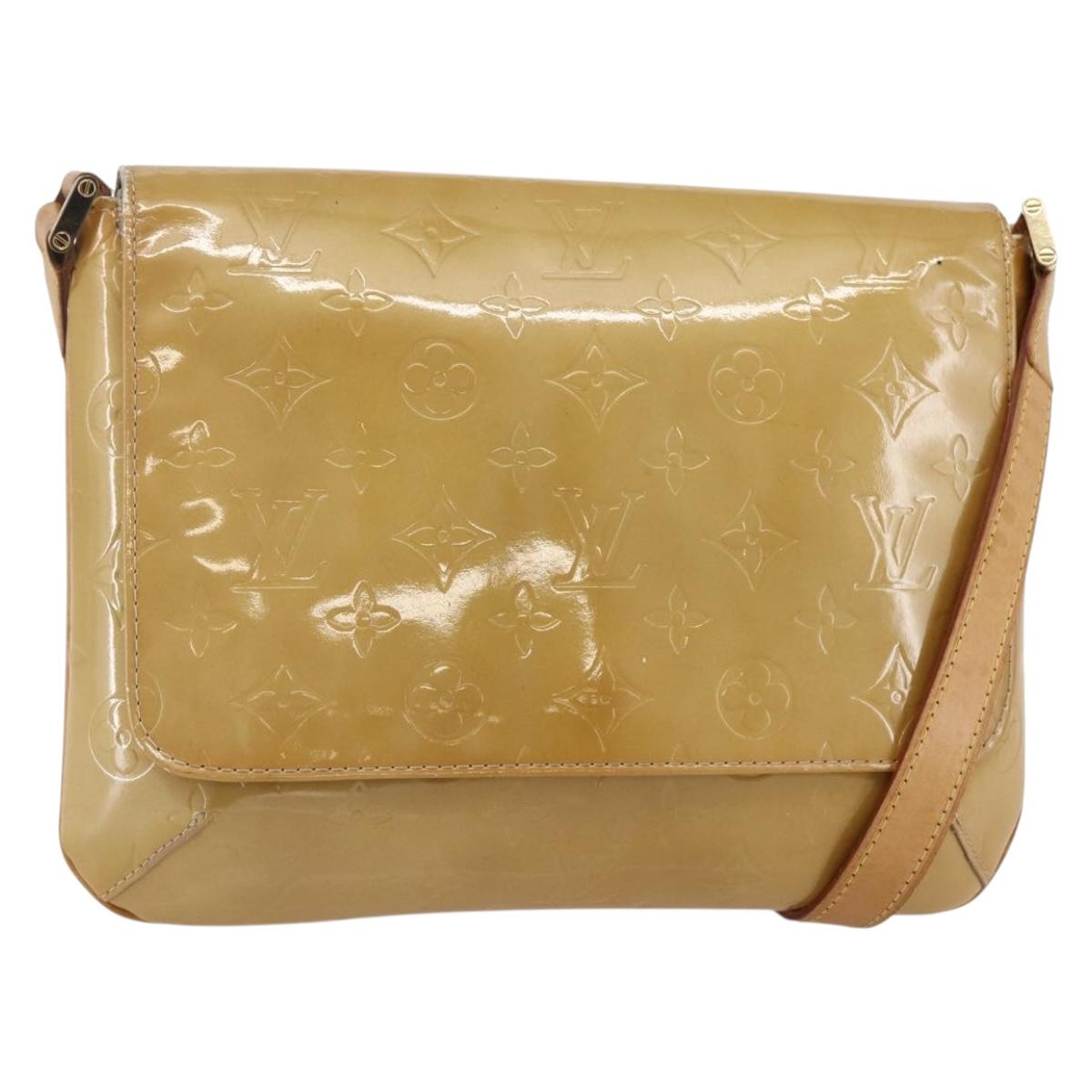 LOUIS VUITTON Monogram Vernis Thompson Street Bag Gris M91008 LV Auth th6397