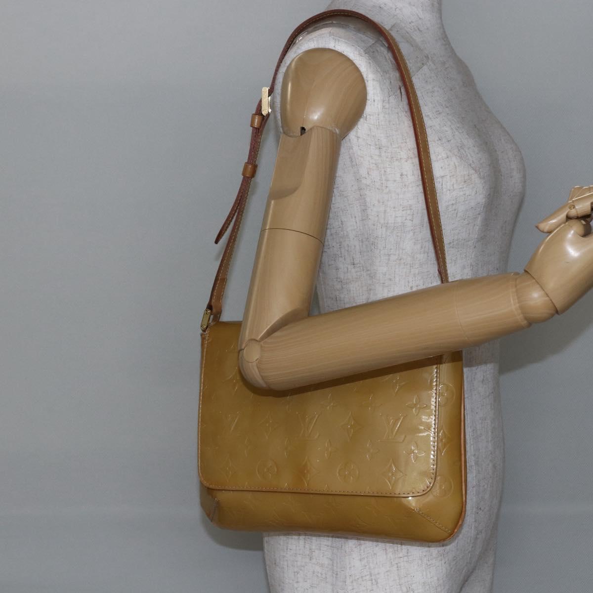 LOUIS VUITTON Monogram Vernis Thompson Street Bag Gris M91008 LV Auth th6397