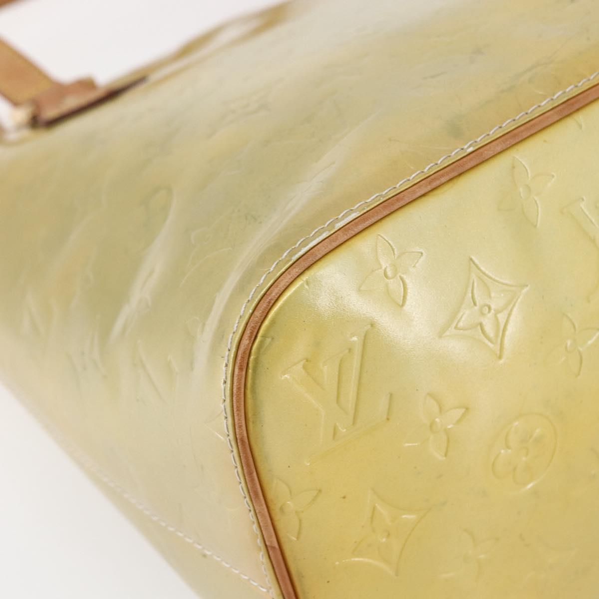 LOUIS VUITTON Monogram Vernis Houston Hand Bag Gris M91053 LV Auth th6399