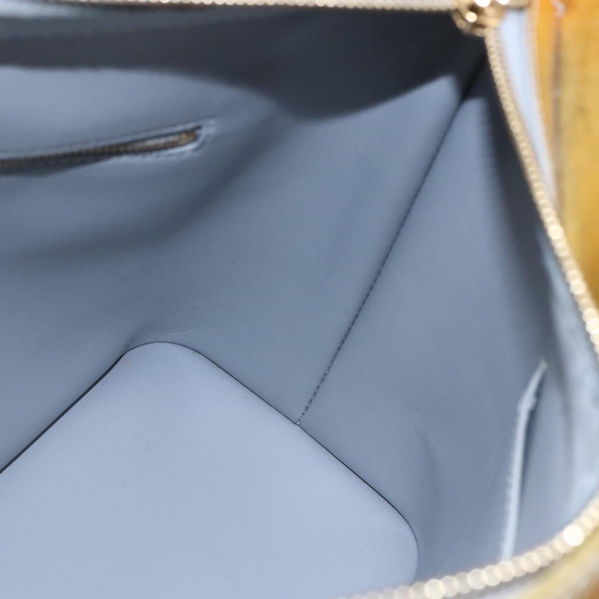 LOUIS VUITTON Monogram Vernis Houston Hand Bag Gris M91053 LV Auth th6399