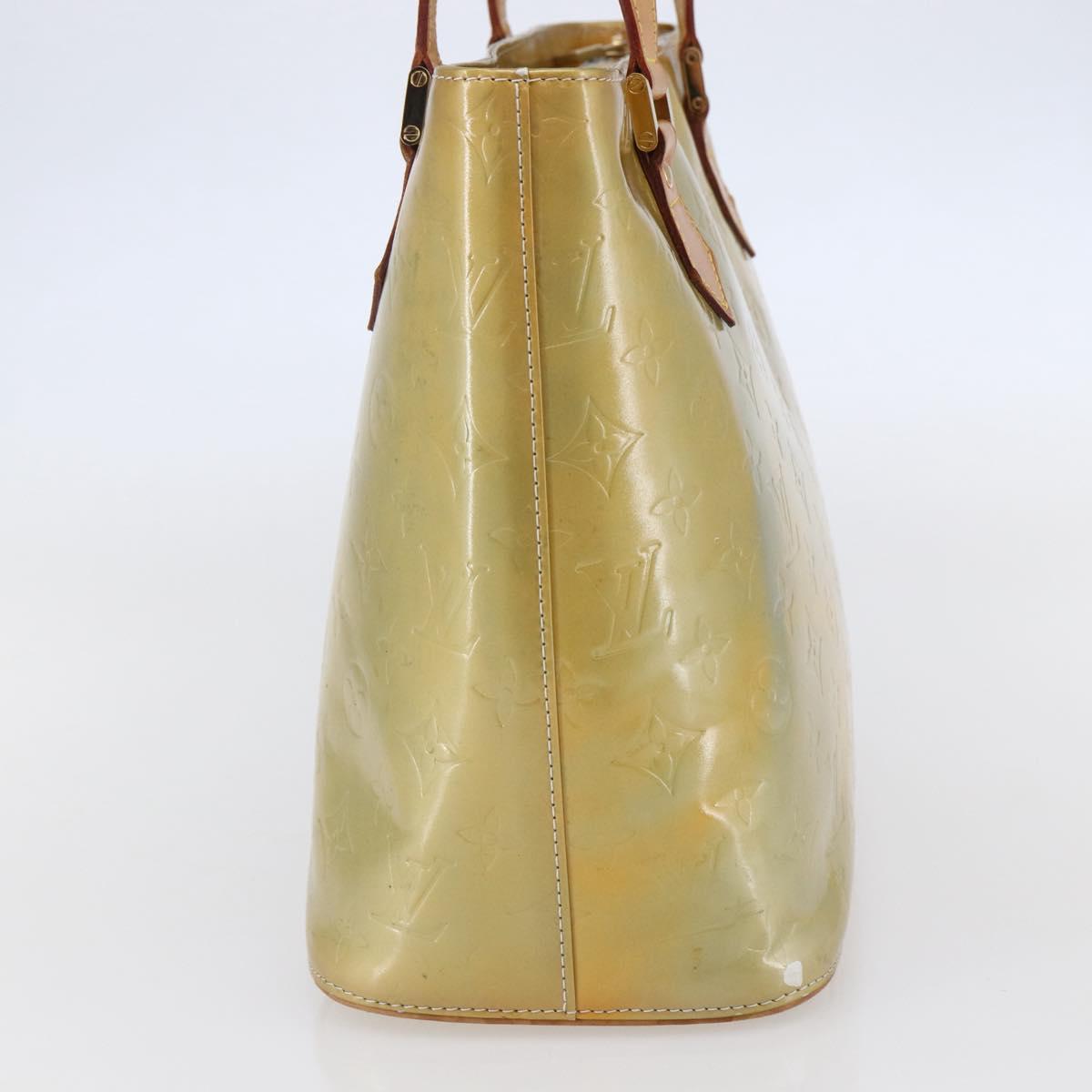 LOUIS VUITTON Monogram Vernis Houston Hand Bag Gris M91053 LV Auth th6399