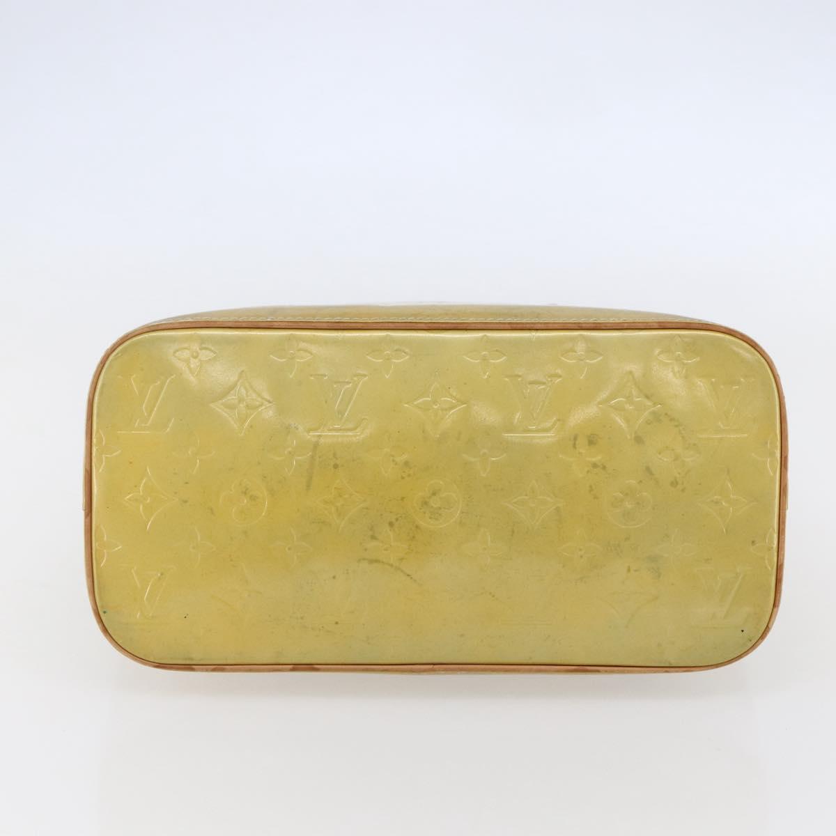 LOUIS VUITTON Monogram Vernis Houston Hand Bag Gris M91053 LV Auth th6399