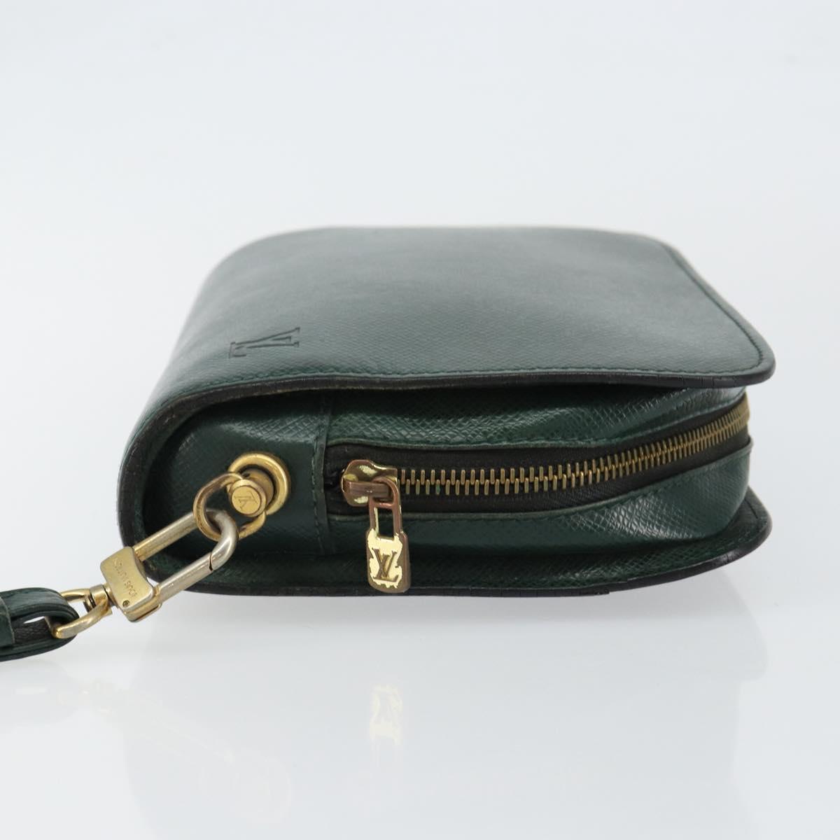 LOUIS VUITTON Taiga Baikal Clutch Bag Epicea M30184 LV Auth th6412