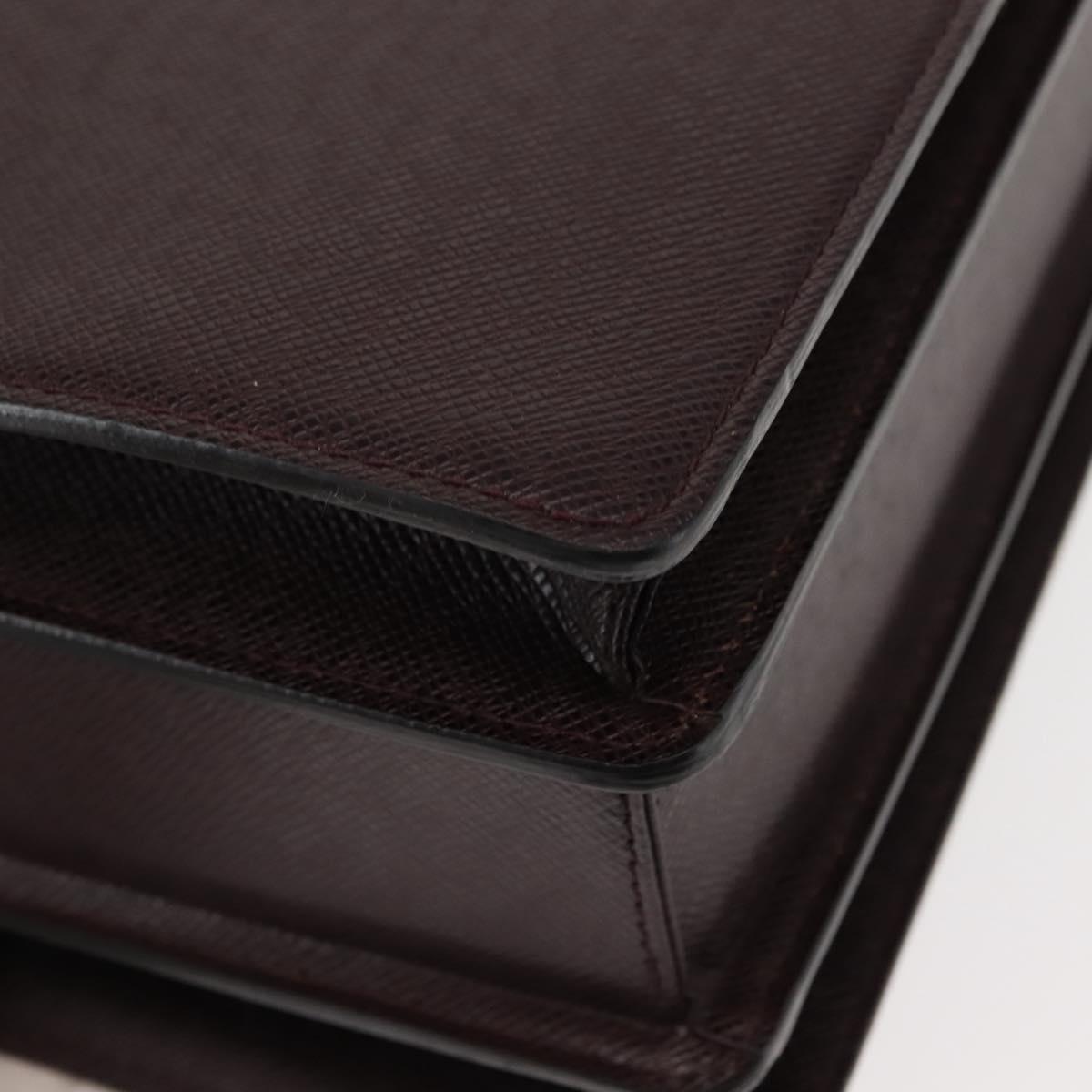 LOUIS VUITTON Taiga Leather Ural Briefcase Acajou M30026 LV Auth th6414