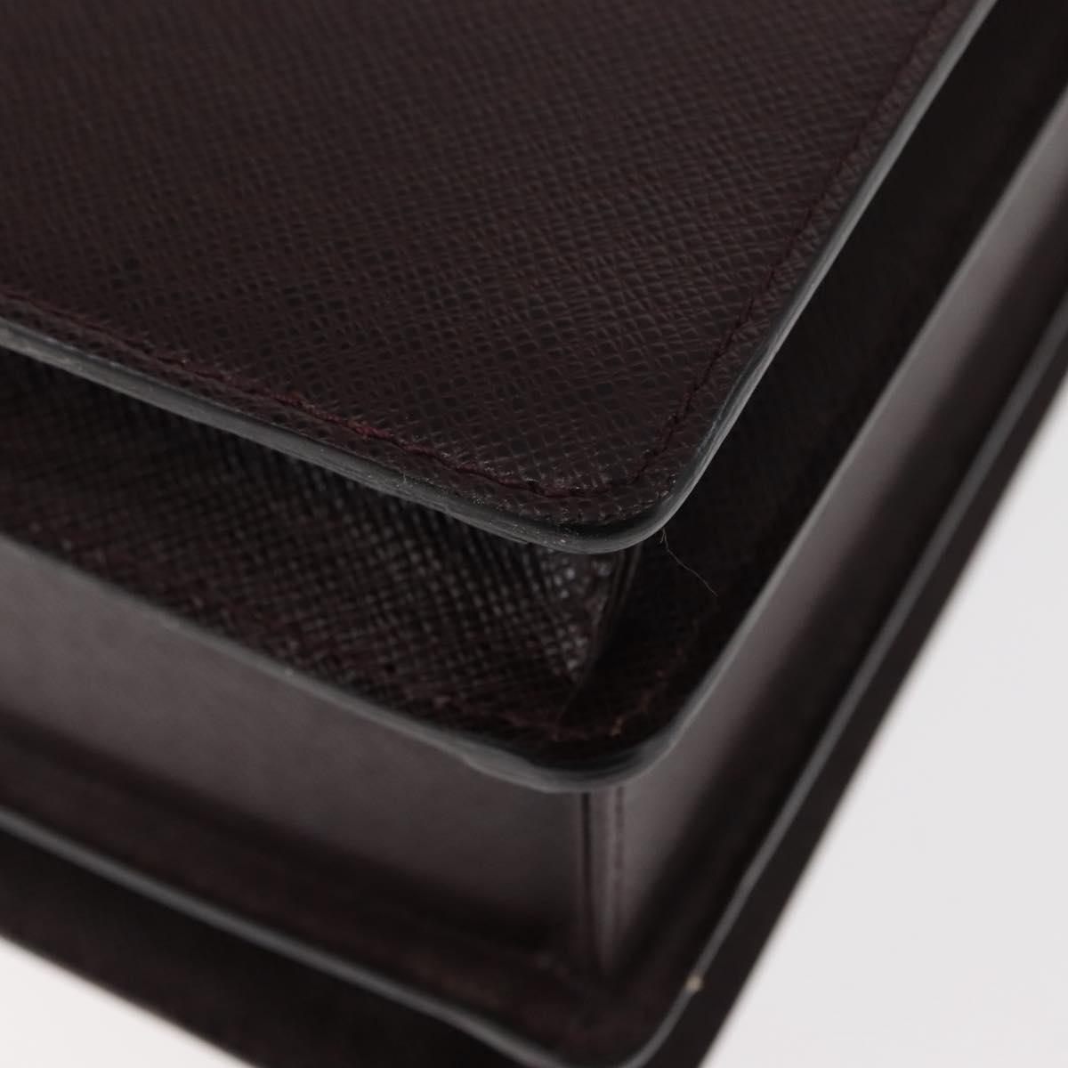 LOUIS VUITTON Taiga Leather Ural Briefcase Acajou M30026 LV Auth th6414