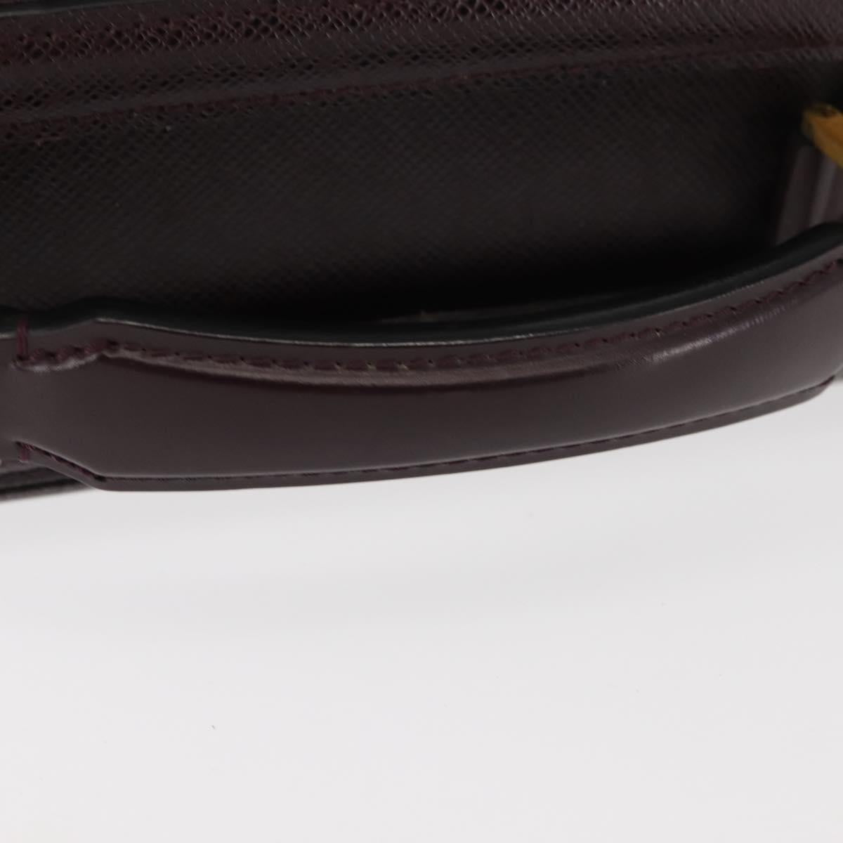 LOUIS VUITTON Taiga Leather Ural Briefcase Acajou M30026 LV Auth th6414