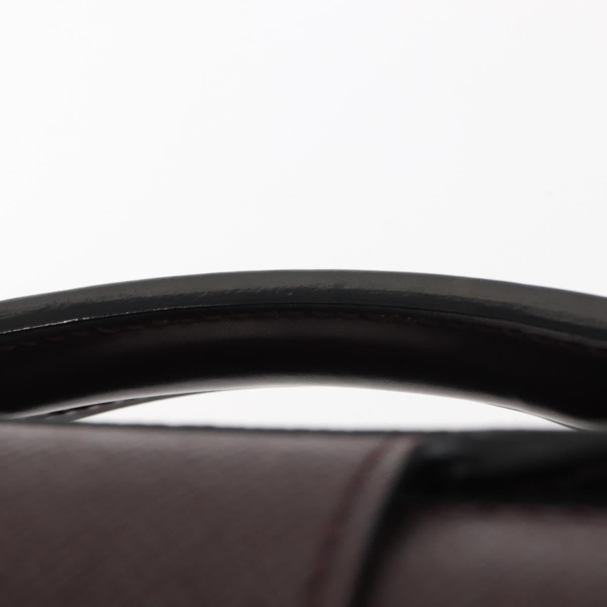 LOUIS VUITTON Taiga Leather Ural Briefcase Acajou M30026 LV Auth th6414