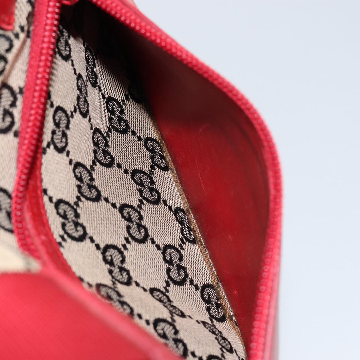 GUCCI GG Canvas Tote Bag Navy Red Auth th6417
