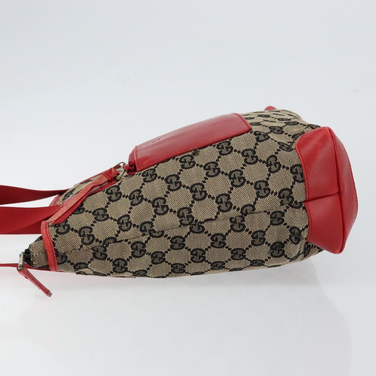 GUCCI GG Canvas Tote Bag Navy Red Auth th6417