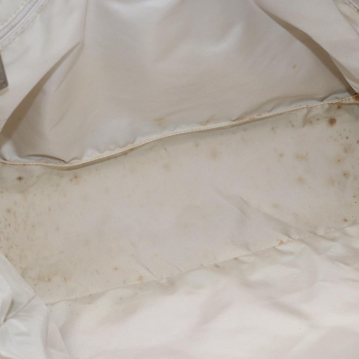 CHANEL New travel line Tote Bag Nylon Beige CC Auth th6420