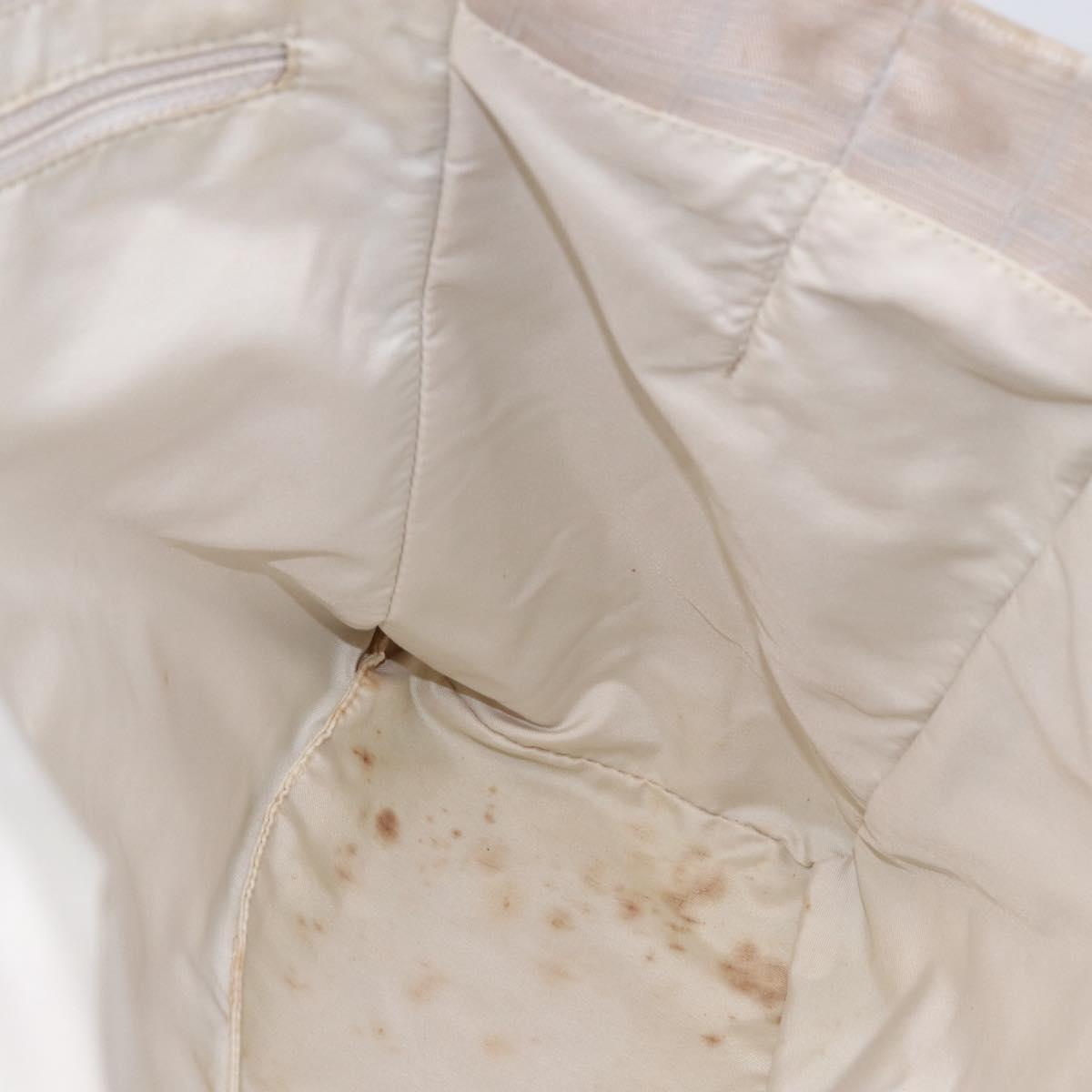 CHANEL New travel line Tote Bag Nylon Beige CC Auth th6420