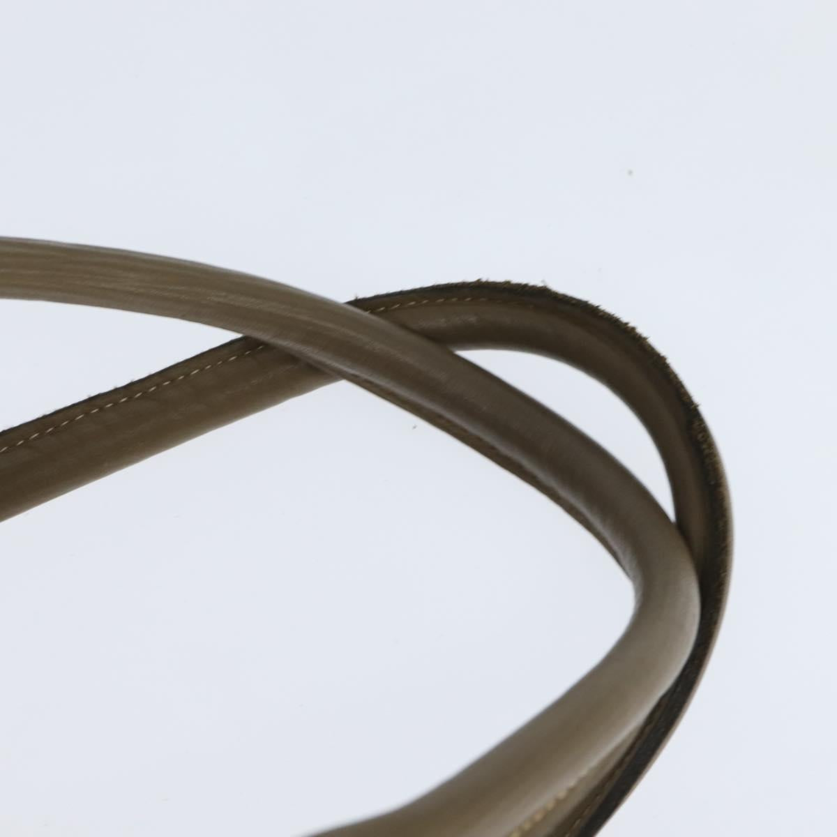 FENDI Zucchino Canvas Boston Bag Coated Canvas Vintage Brown Gold Auth th6422