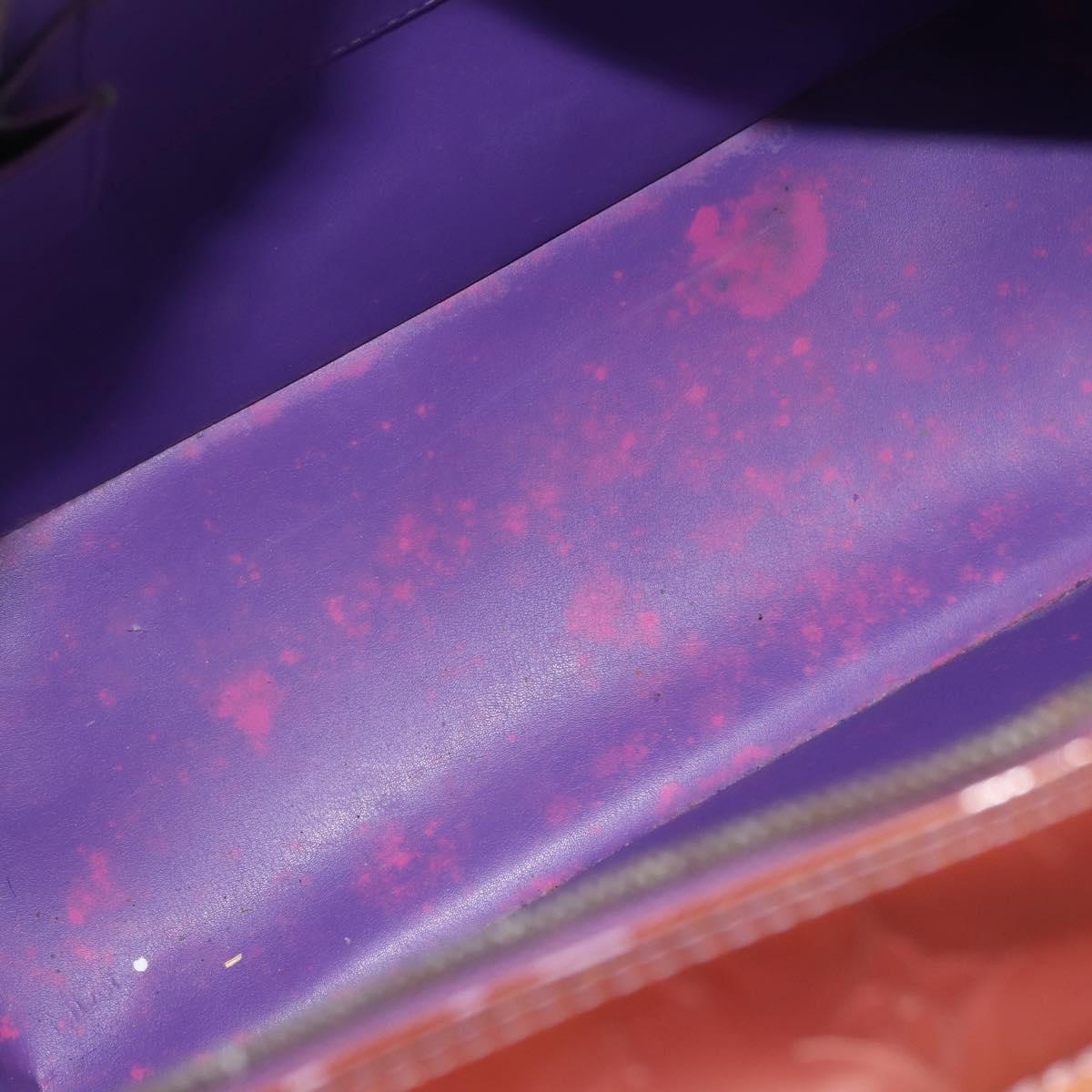 LOUIS VUITTON Monogram Vernis Sutton Hand Bag Purple Viole M91081 LV Auth th6423