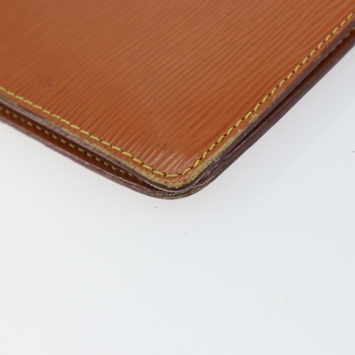 LOUIS VUITTON Epi Pochette Homme Clutch Bag Brown M52528 LV Auth th6427