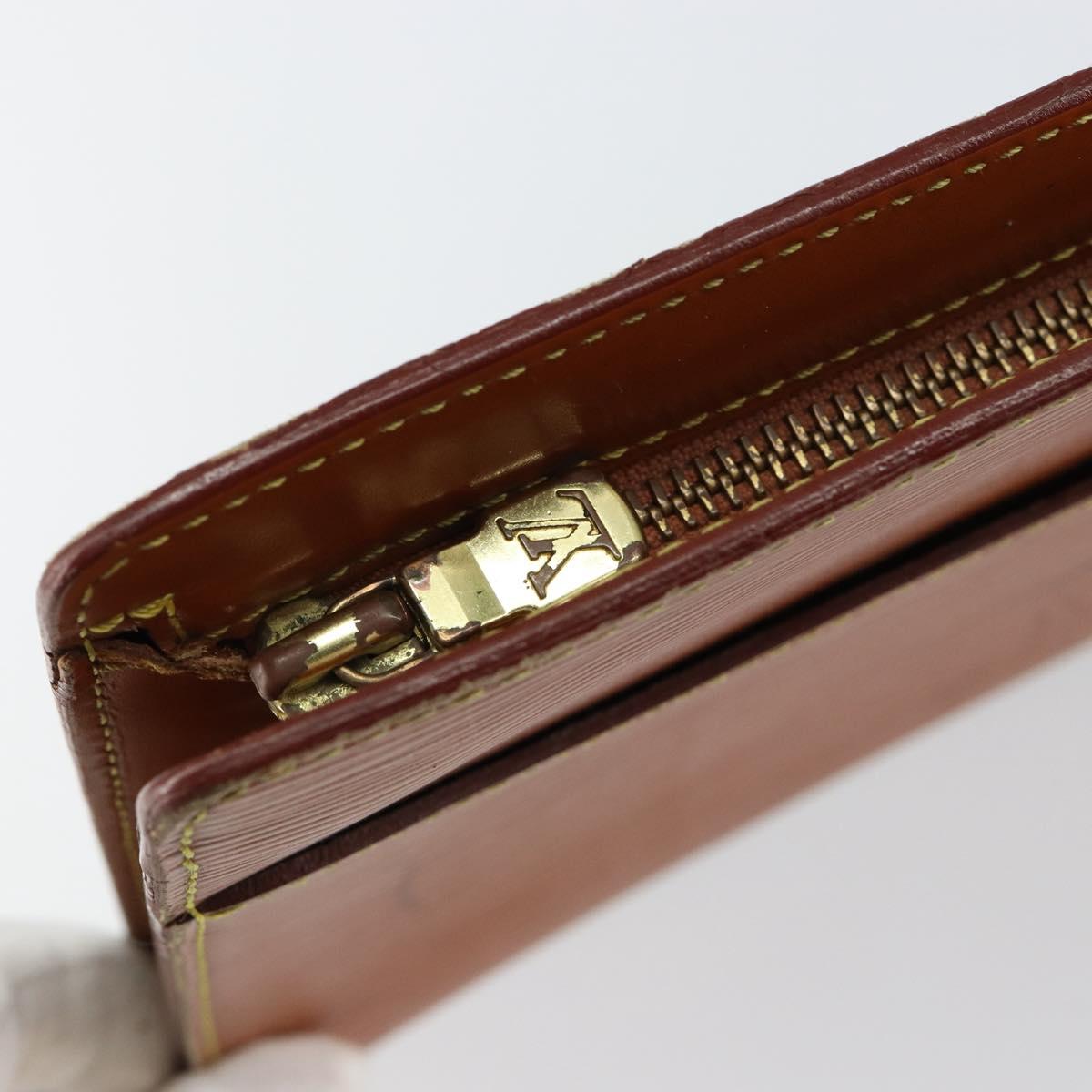 LOUIS VUITTON Epi Pochette Homme Clutch Bag Brown M52528 LV Auth th6427