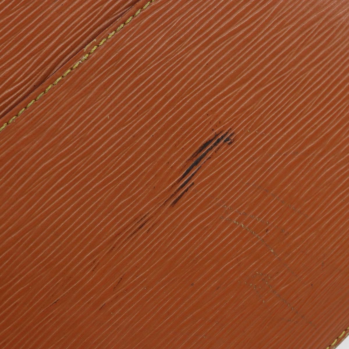 LOUIS VUITTON Epi Pochette Homme Clutch Bag Brown M52528 LV Auth th6427