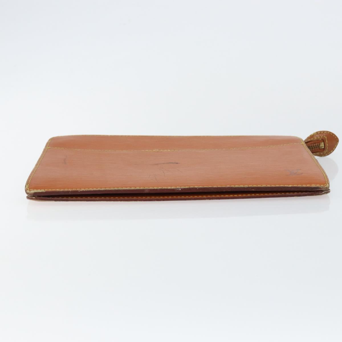 LOUIS VUITTON Epi Pochette Homme Clutch Bag Brown M52528 LV Auth th6427