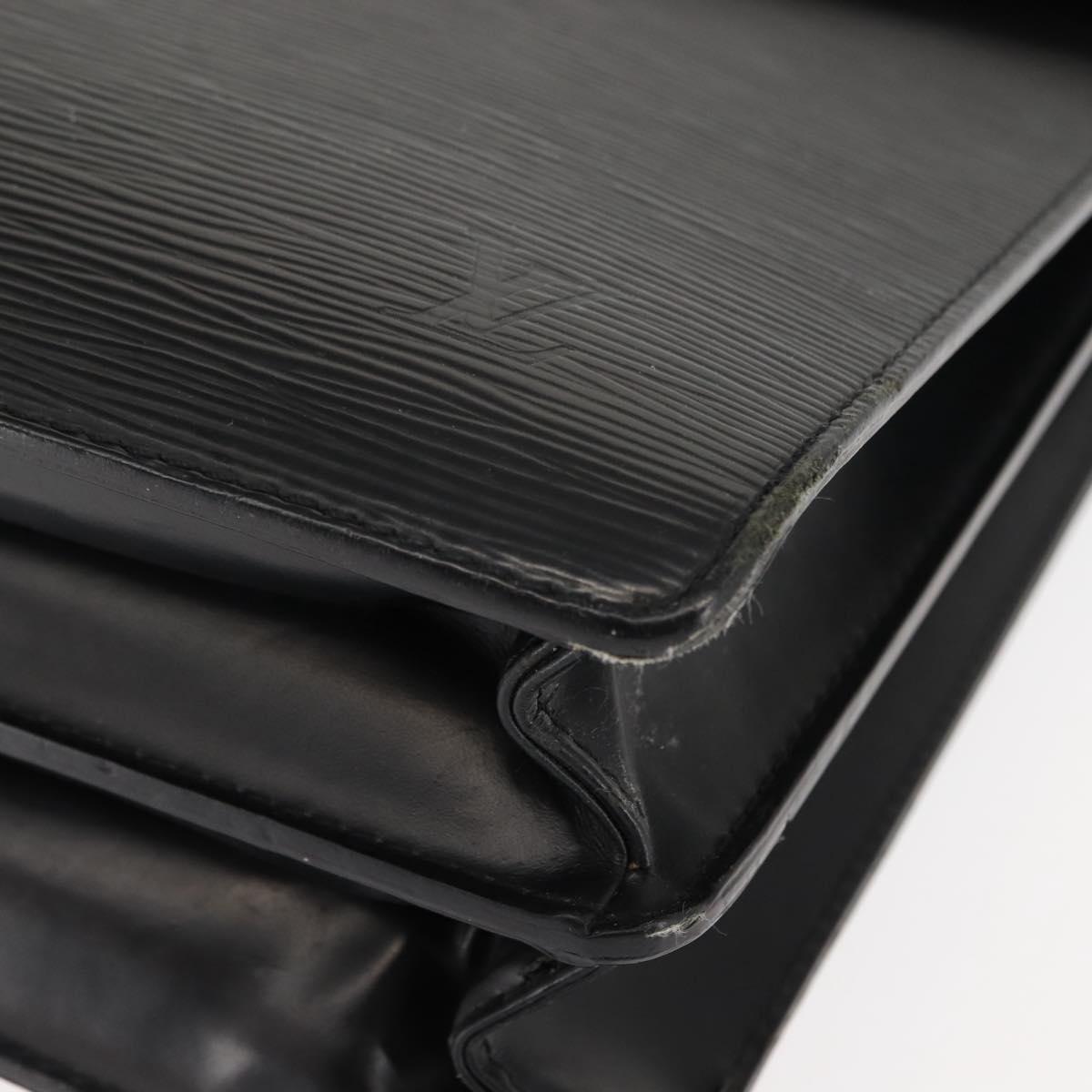 LOUIS VUITTON Epi Serviette Conseiller Business Bag Black M54422 LV Auth th6428