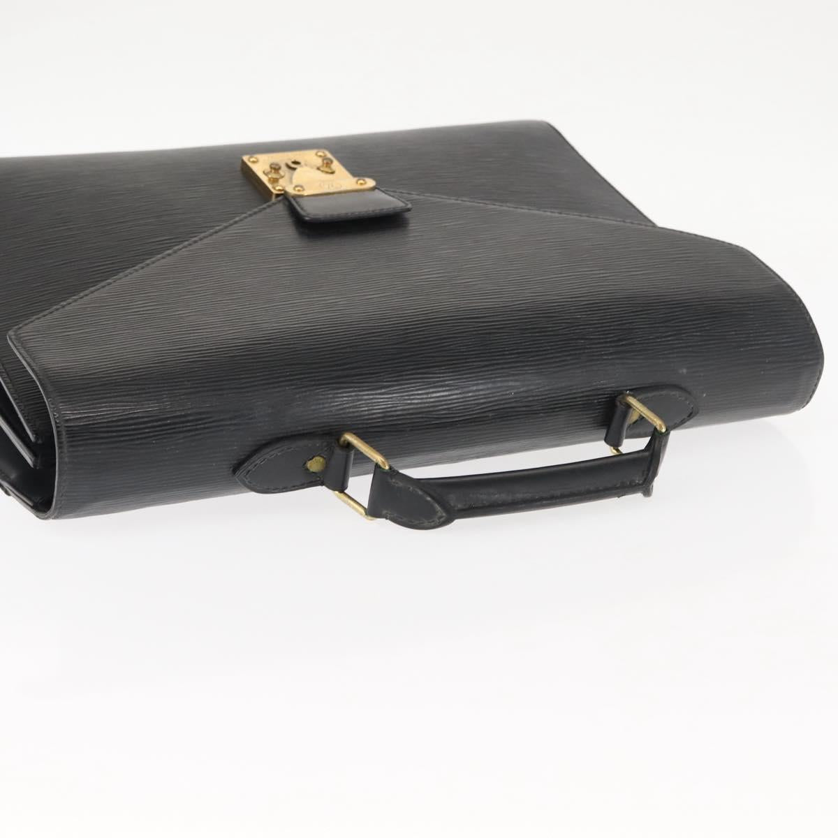 LOUIS VUITTON Epi Serviette Conseiller Business Bag Black M54422 LV Auth th6428