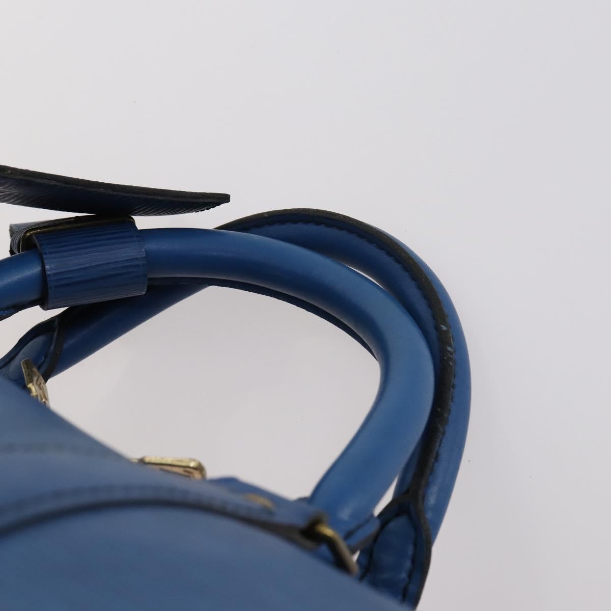 LOUIS VUITTON Epi Keepall 60 Boston Bag Old model Blue M42945 LV Auth th6430