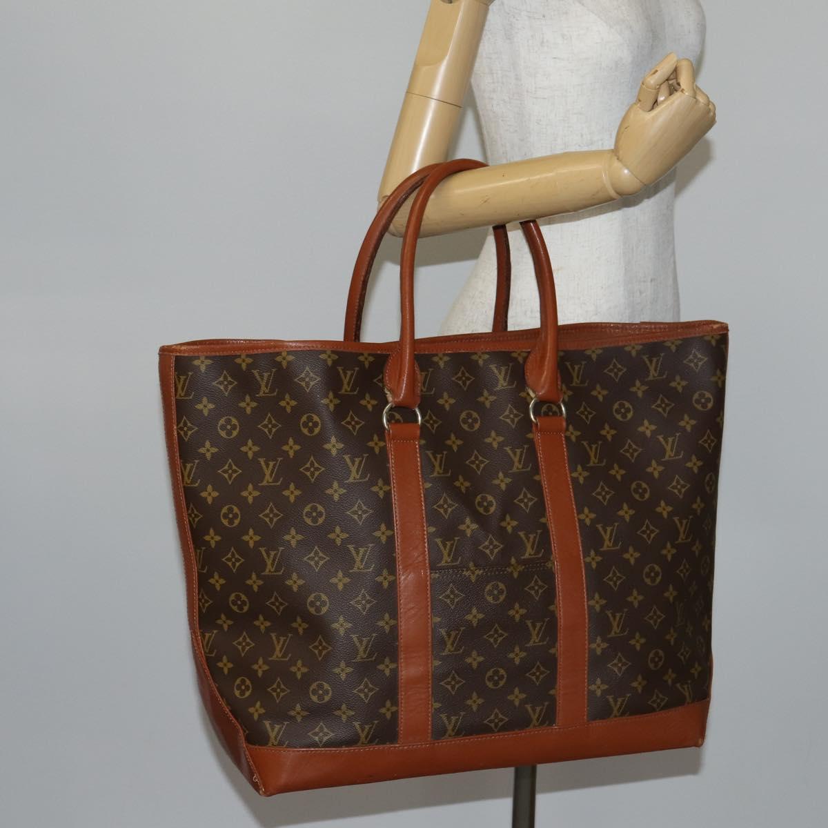LOUIS VUITTON Monogram Sac Weekend GM Tote Bag M42420 LV Auth th6431