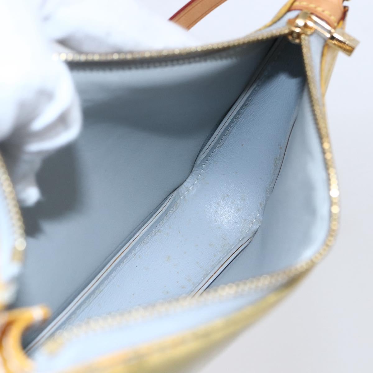 LOUIS VUITTON Monogram Vernis Lexington Accessory Pouch Gris M91056 Auth th6444