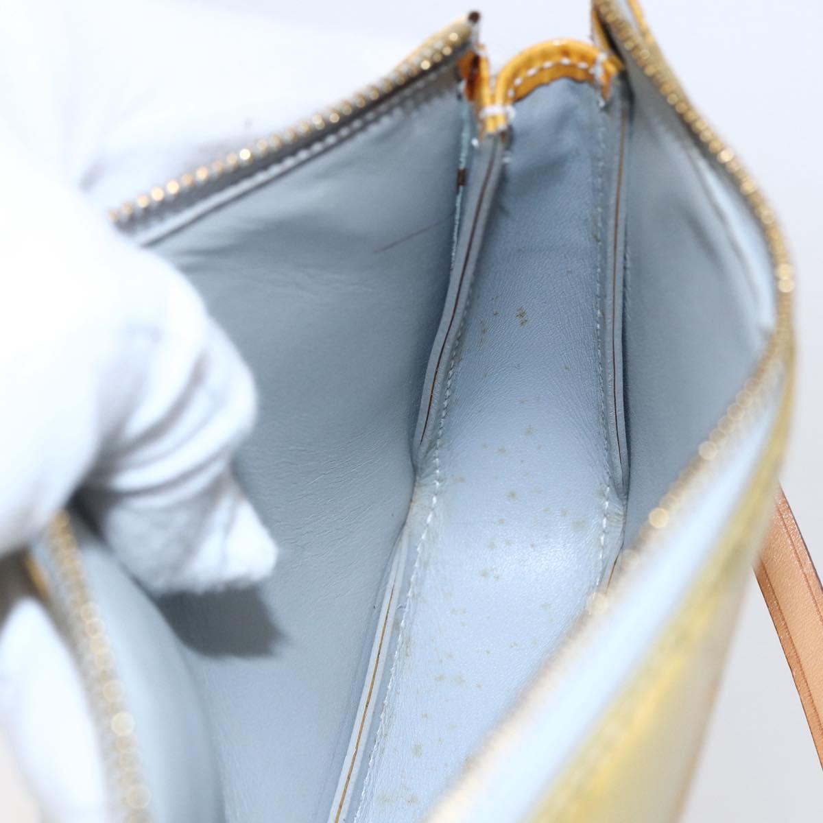 LOUIS VUITTON Monogram Vernis Lexington Accessory Pouch Gris M91056 Auth th6444