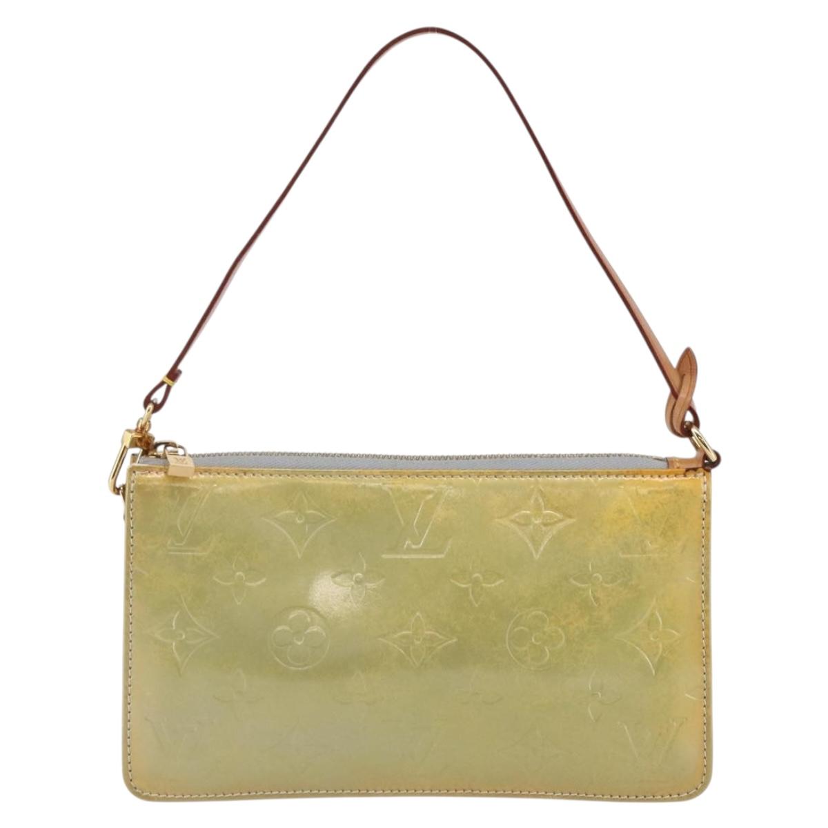 LOUIS VUITTON Monogram Vernis Lexington Accessory Pouch Gris M91056 Auth th6444