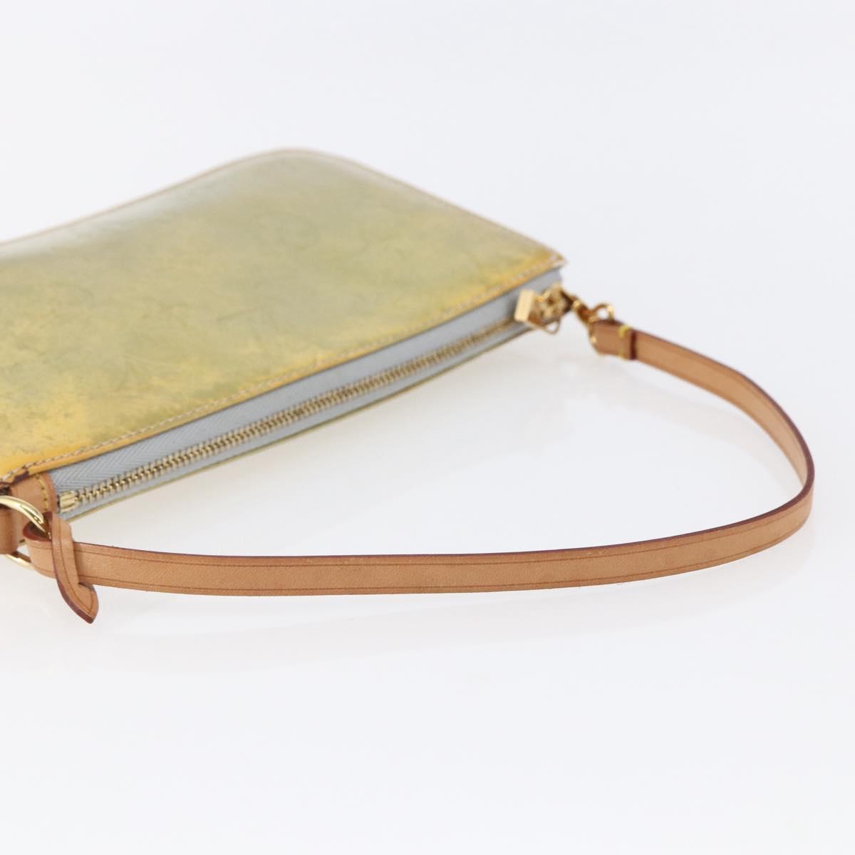 LOUIS VUITTON Monogram Vernis Lexington Accessory Pouch Gris M91056 Auth th6444