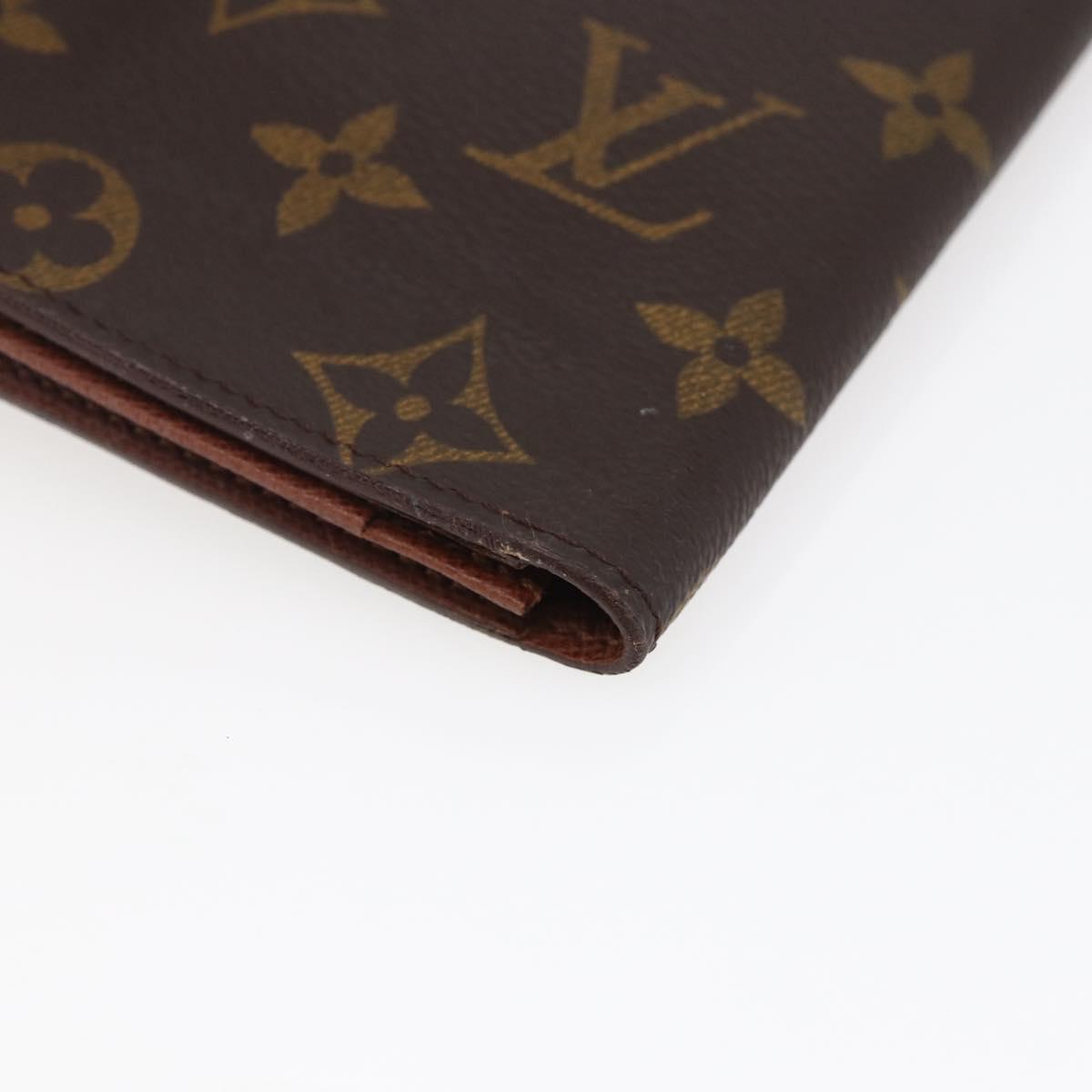 LOUIS VUITTON Monogram Porte Cartes Credit Billfold Wallet M60825 LV Auth th6446