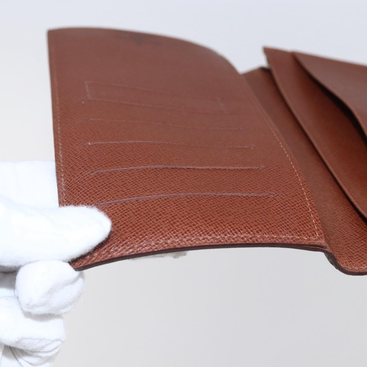 LOUIS VUITTON Monogram Porte Cartes Credit Billfold Wallet M60825 LV Auth th6446