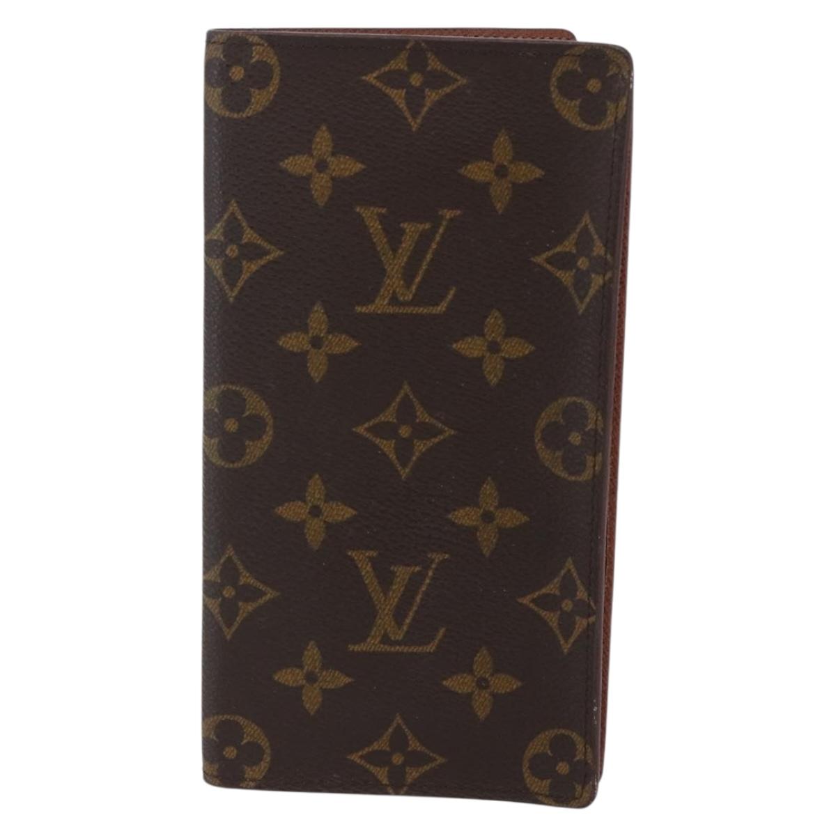 LOUIS VUITTON Monogram Porte Cartes Credit Billfold Wallet M60825 LV Auth th6446
