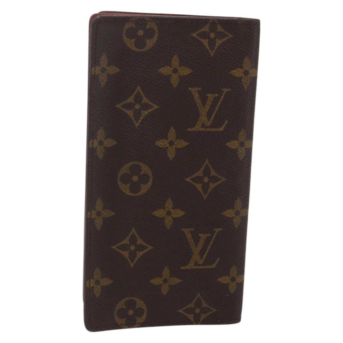 LOUIS VUITTON Monogram Porte Cartes Credit Billfold Wallet M60825 LV Auth th6446