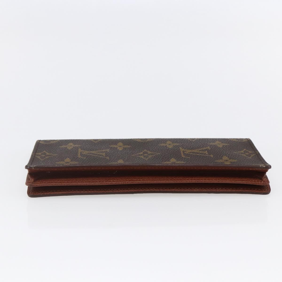 LOUIS VUITTON Monogram Porte Cartes Credit Billfold Wallet M60825 LV Auth th6446