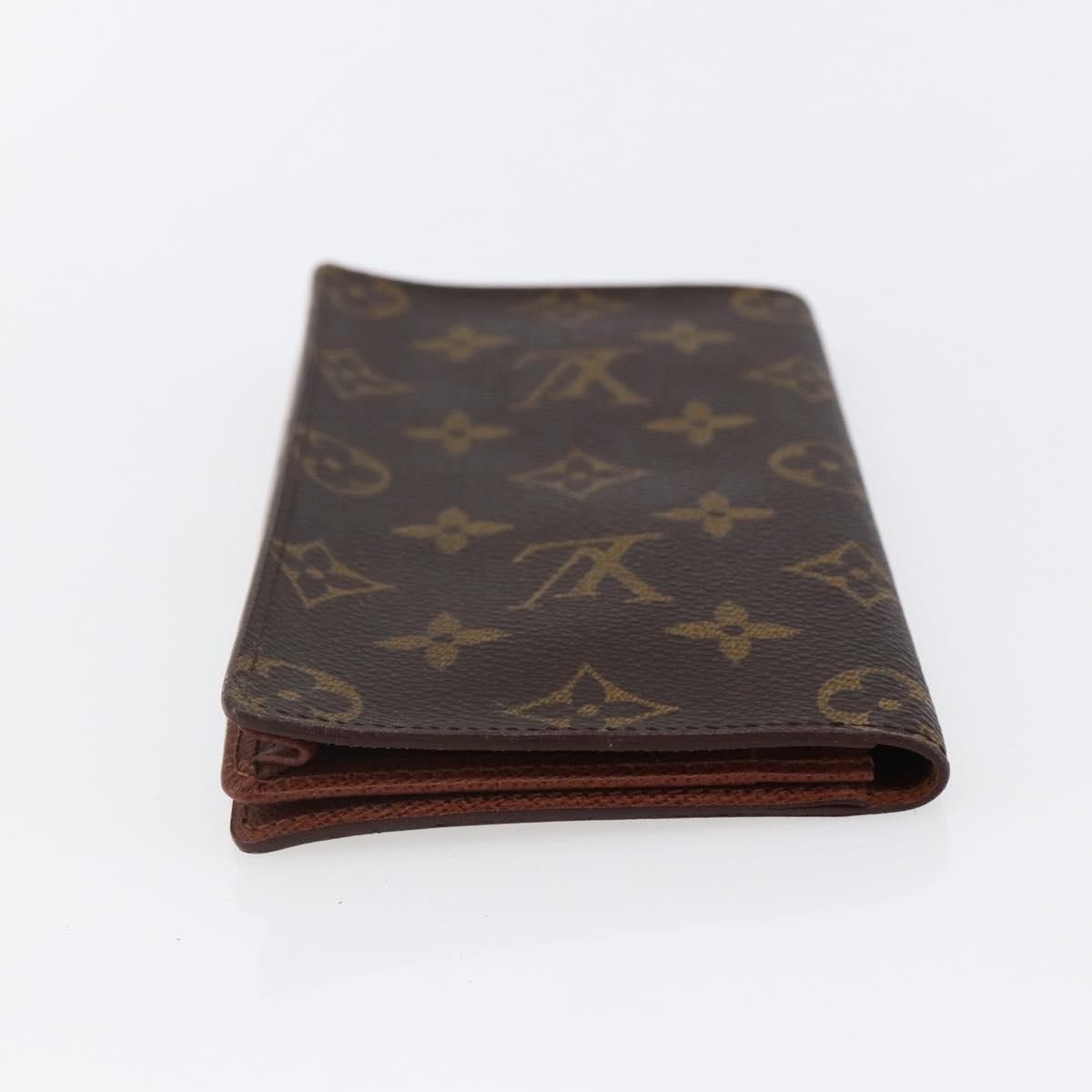 LOUIS VUITTON Monogram Porte Cartes Credit Billfold Wallet M60825 LV Auth th6446