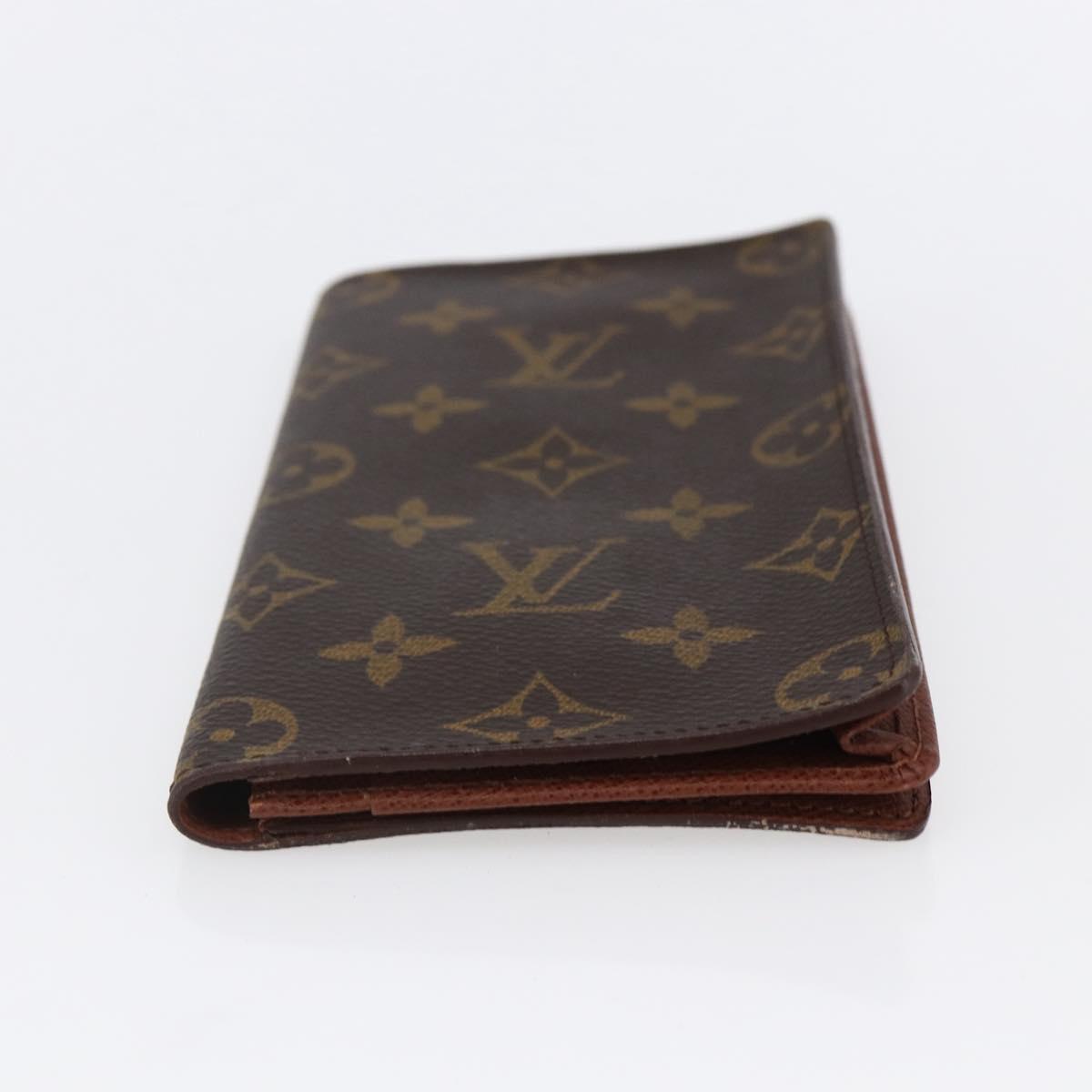 LOUIS VUITTON Monogram Porte Cartes Credit Billfold Wallet M60825 LV Auth th6446